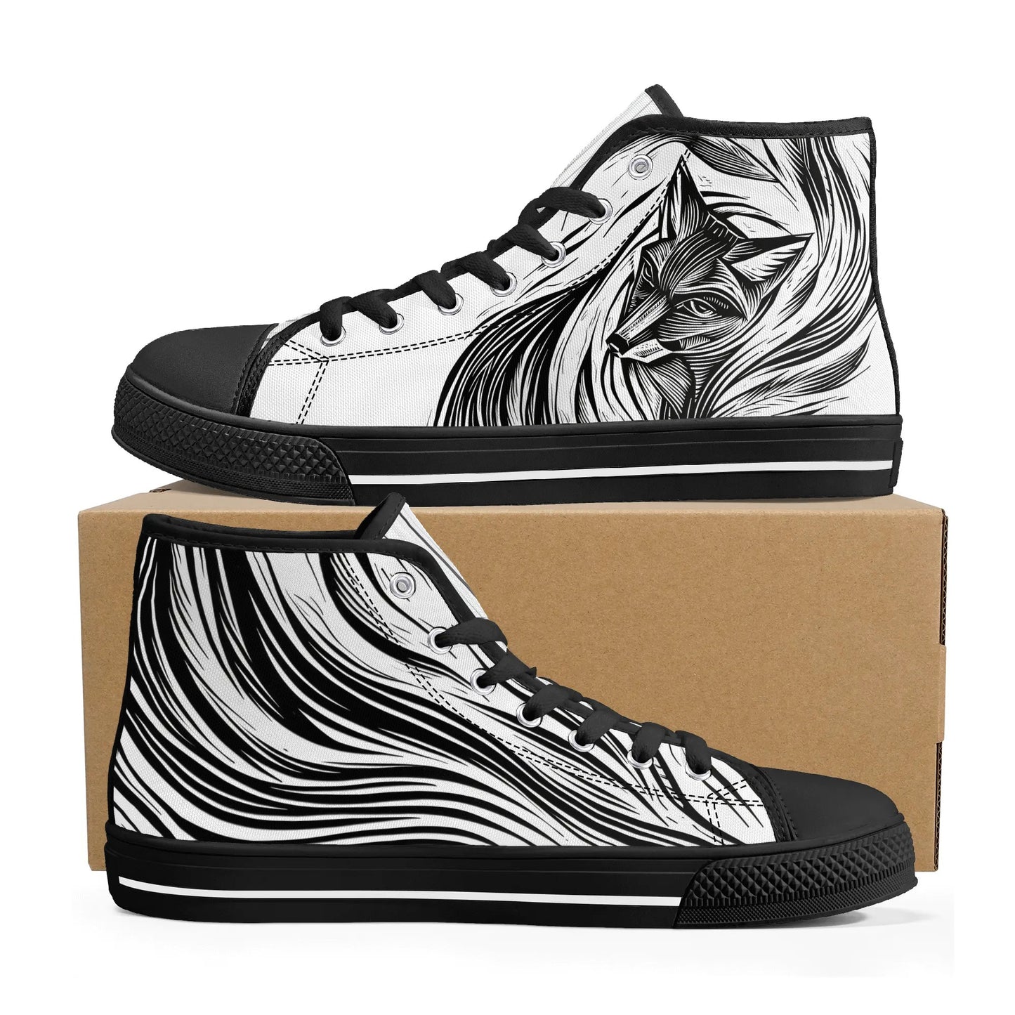 Lunar Fox High Top Canvas Shoes- Men