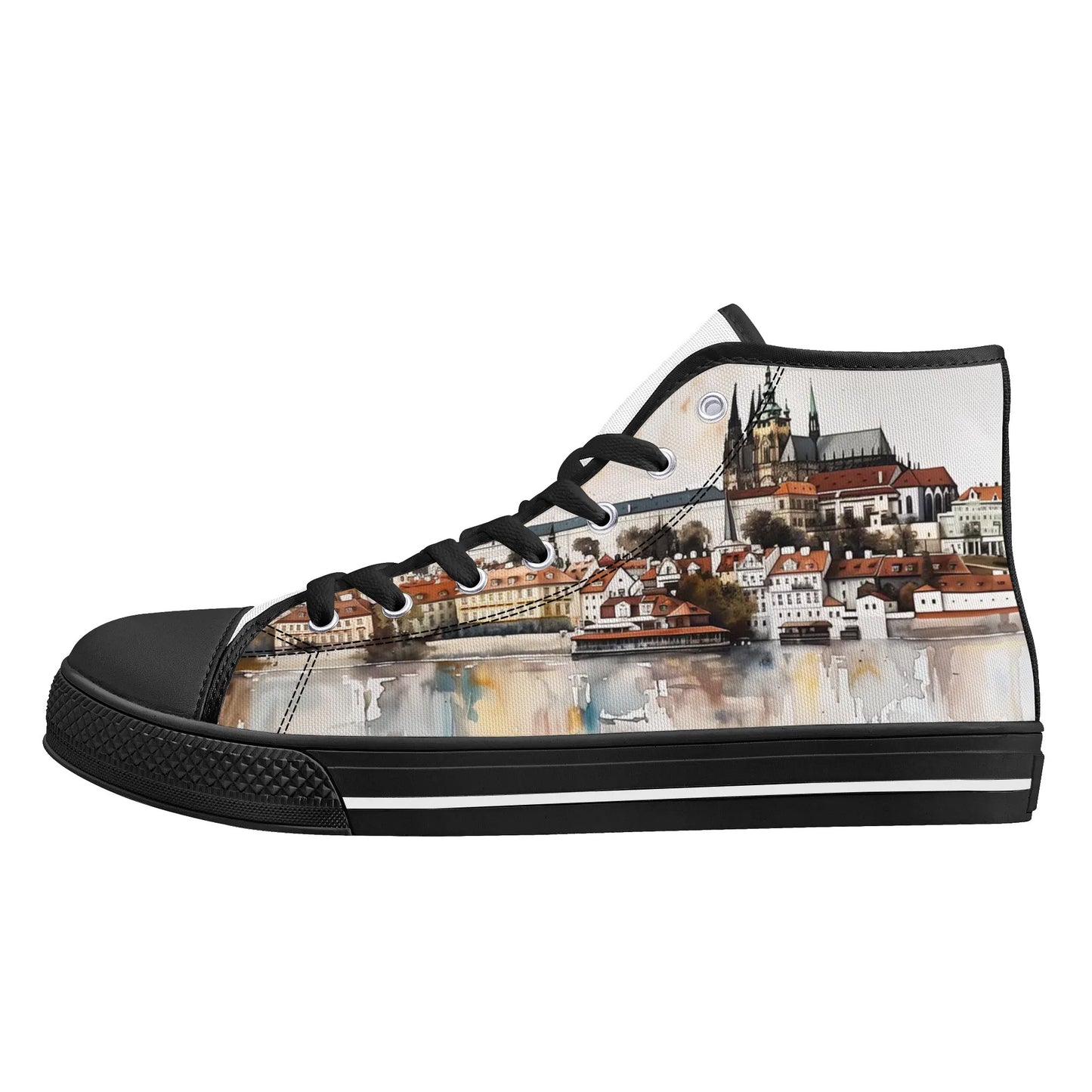 Prague Panorama High Top Canvas Shoes - Women