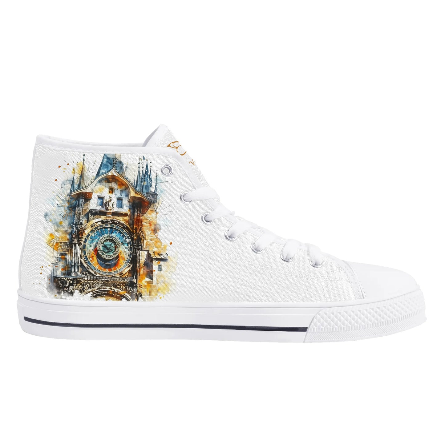 Prague Panorama High Top Canvas Shoes - Women
