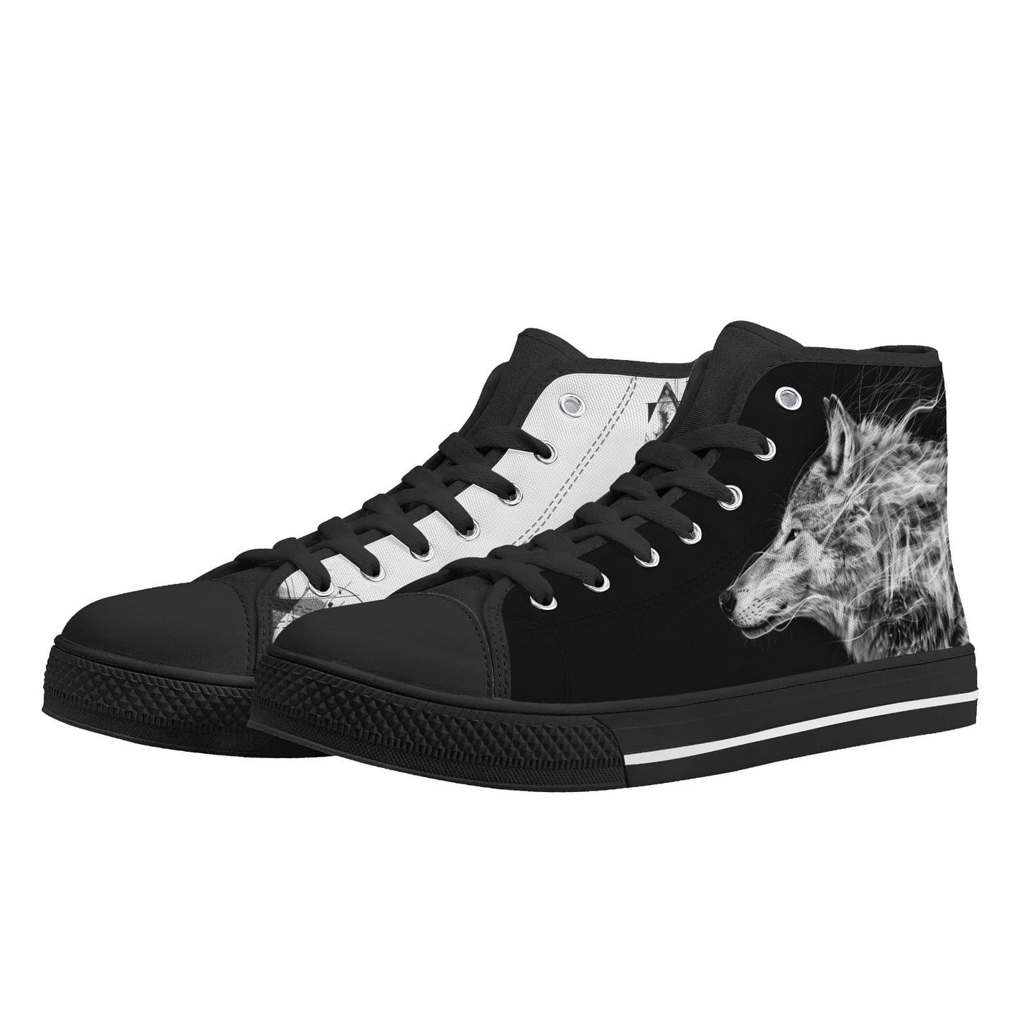 Wolf Whisper High Top Canvas Shoes - Women