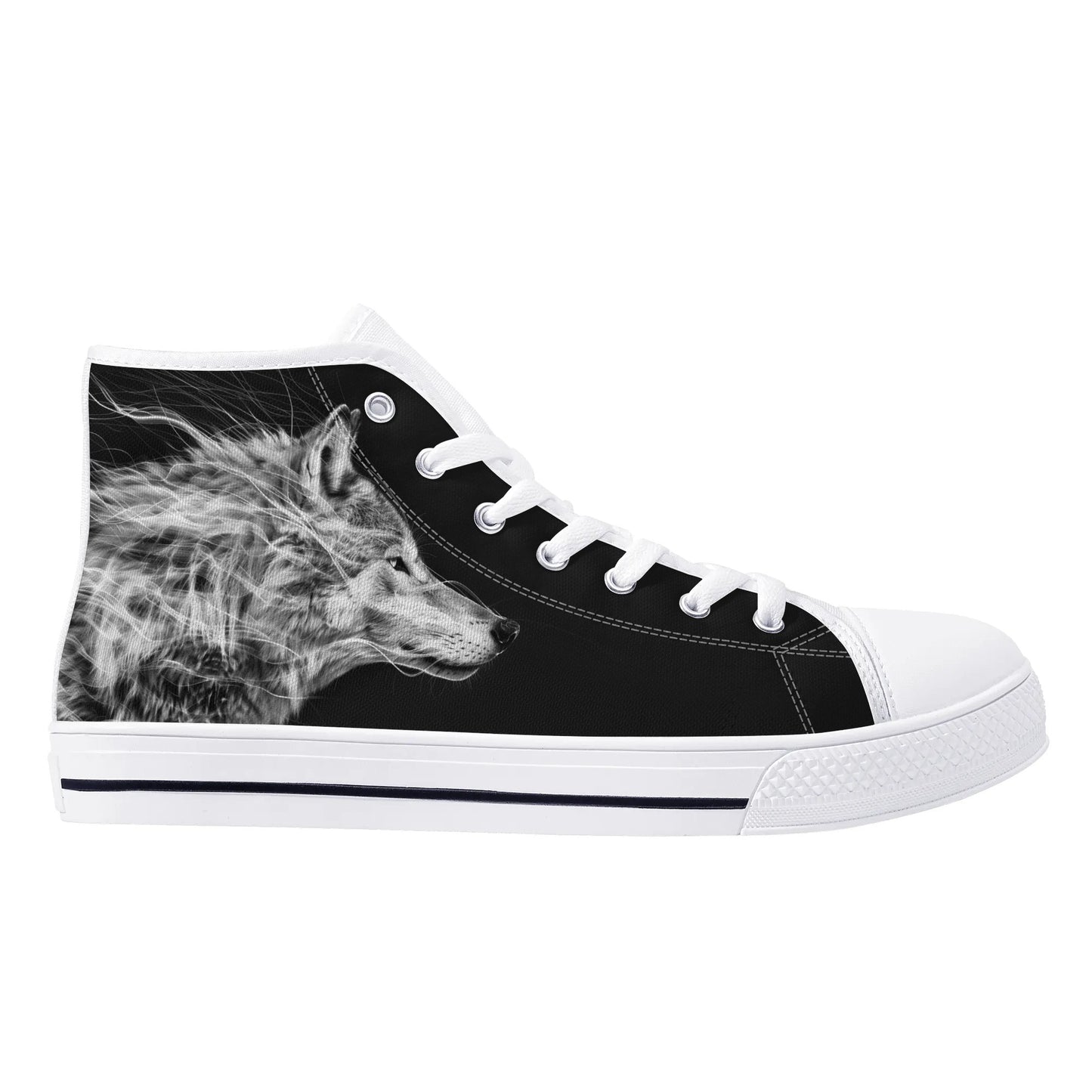 Wolf Whisper High Top Canvas Shoes - Women