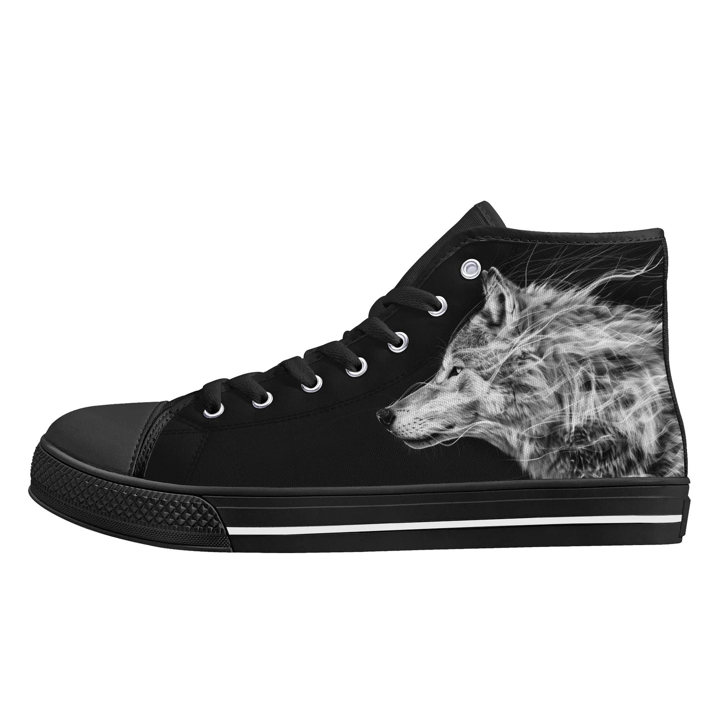 Wolf Whisper High Top Canvas Shoes - Women