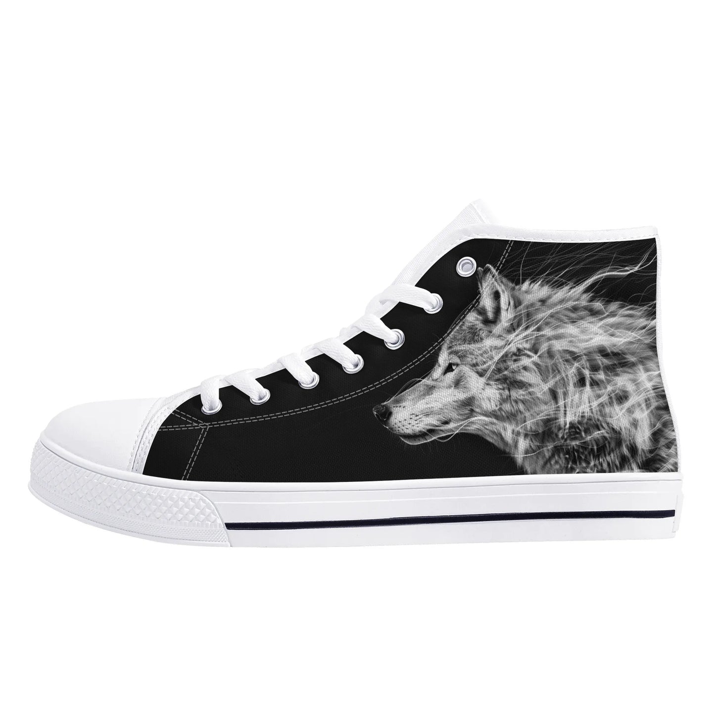 Wolf Whisper High Top Canvas Shoes - Women
