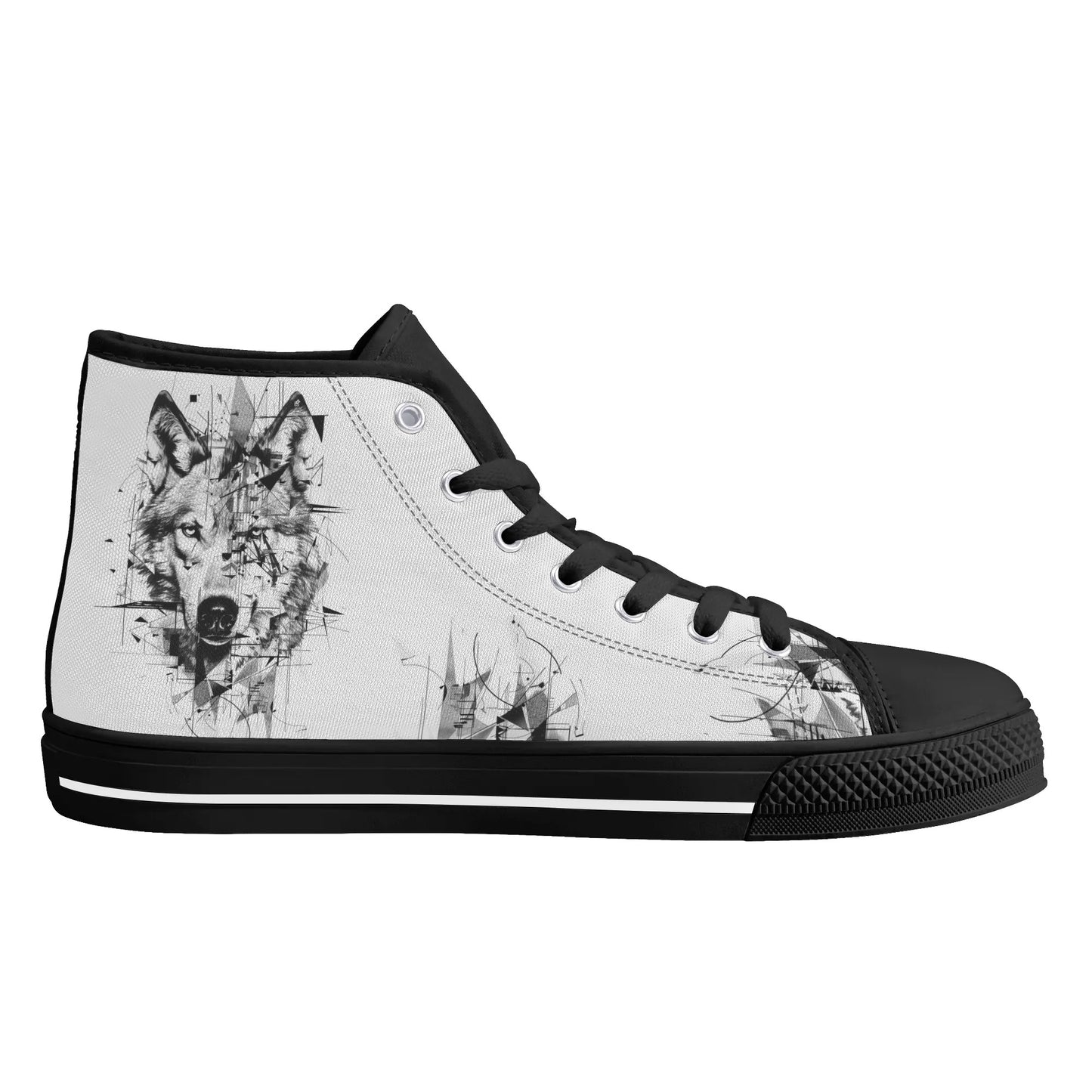 Wolf Whisper High Top Canvas Shoes - Women
