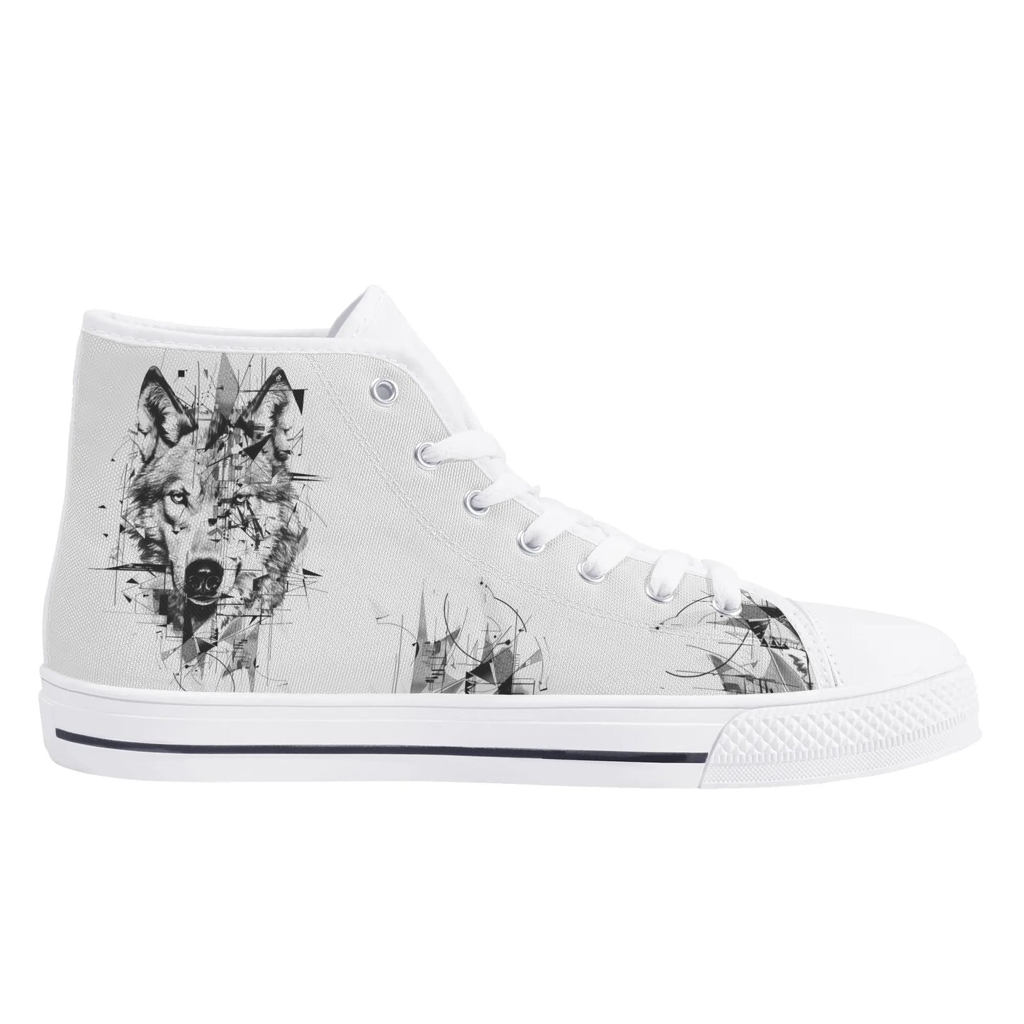 Wolf Whisper High Top Canvas Shoes - Women