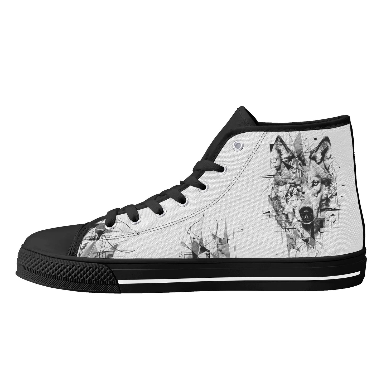 Wolf Whisper High Top Canvas Shoes - Women