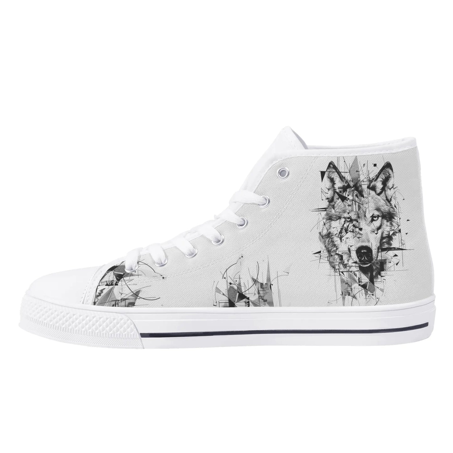 Wolf Whisper High Top Canvas Shoes - Women