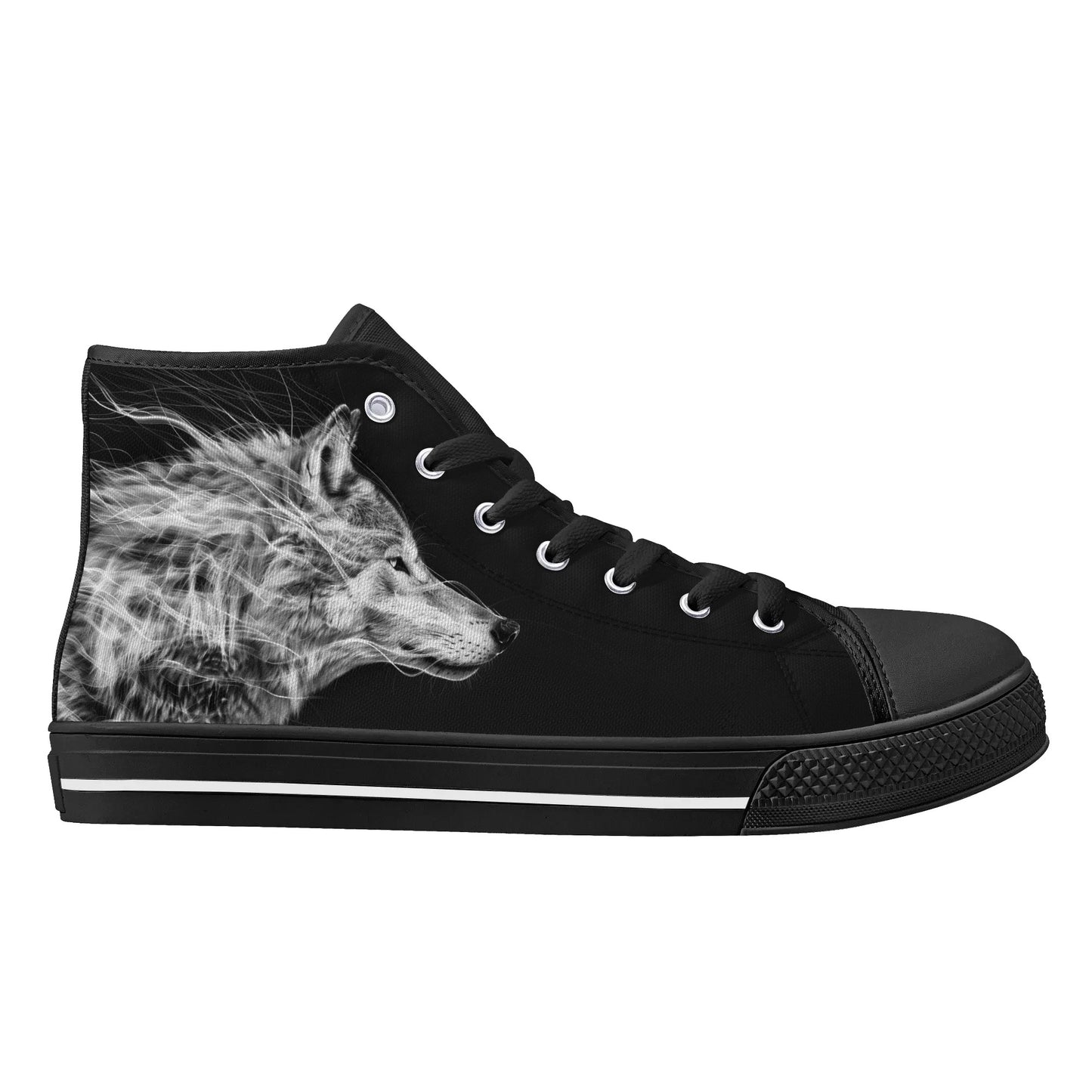 Wolf Whisper High Top Canvas Shoes - Women