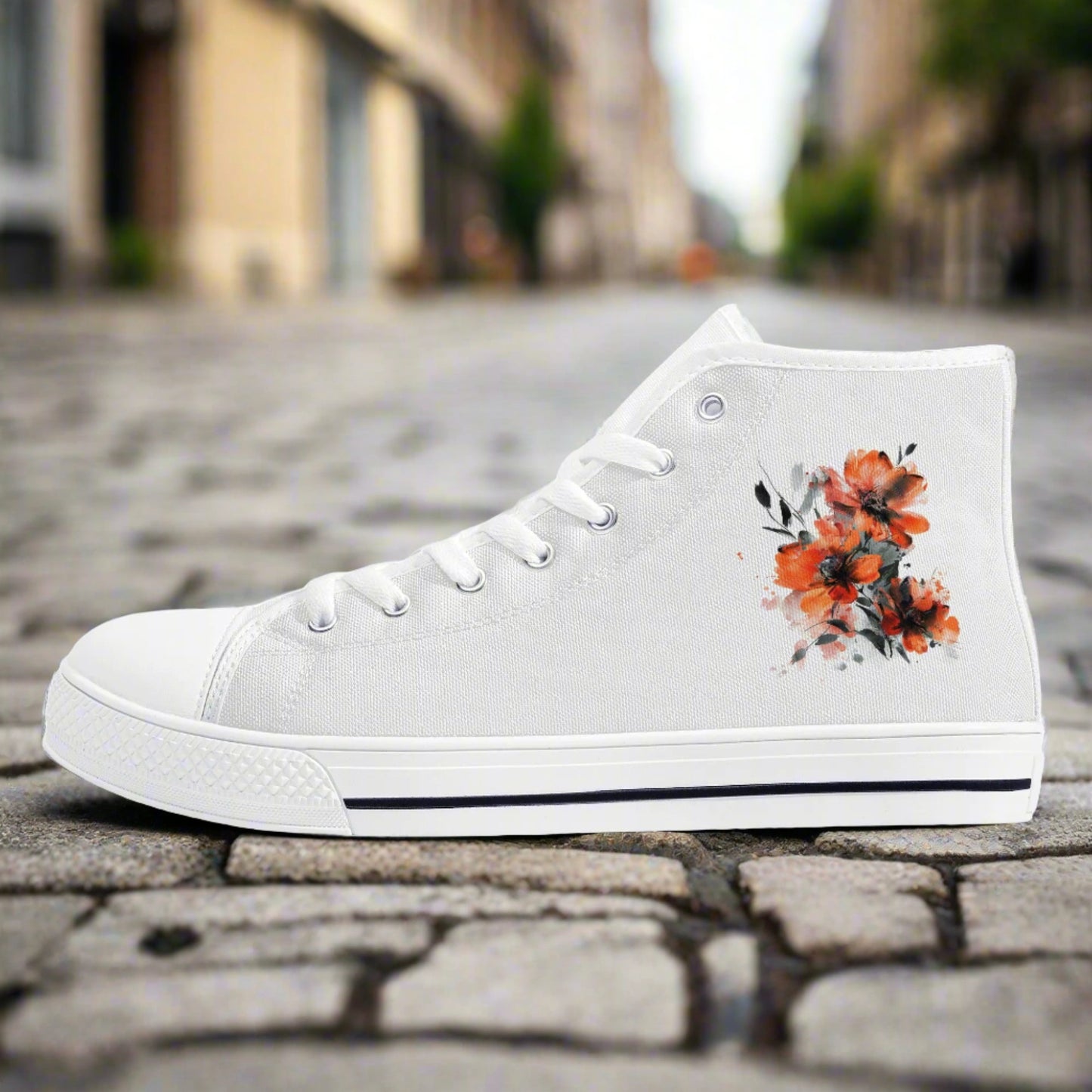 Poppy Dreams High Top Canvas Shoes - Women