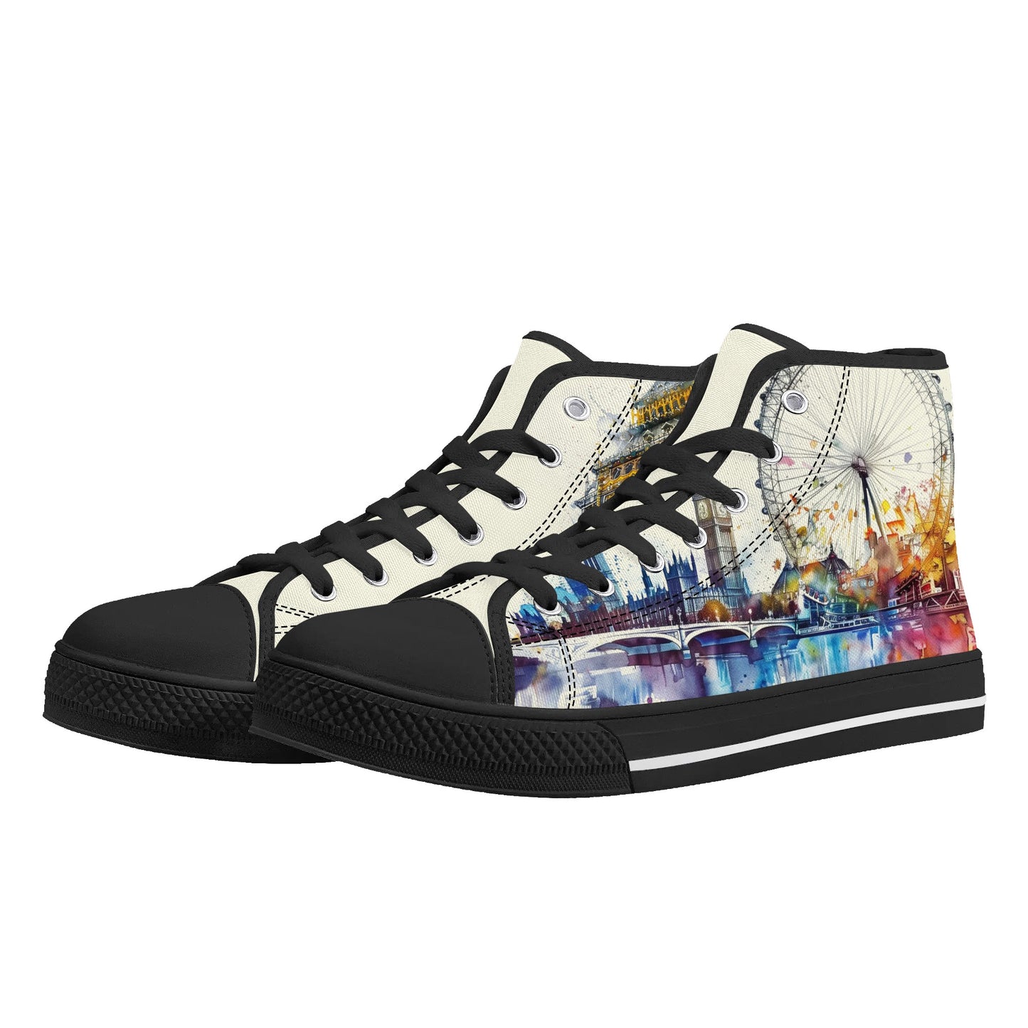 London Lights High Top Canvas Shoes - Women