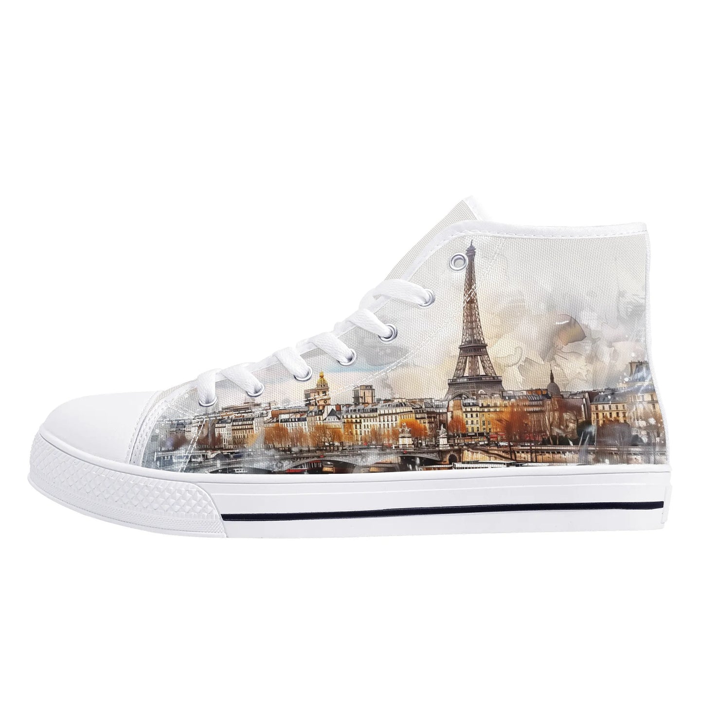 Parisian Panorama High Top Canvas Shoes - Men