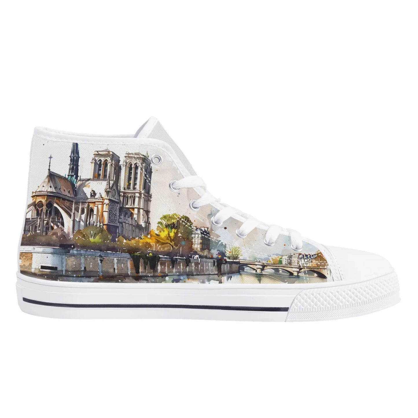 Parisian Panorama High Top Canvas Shoes - Men
