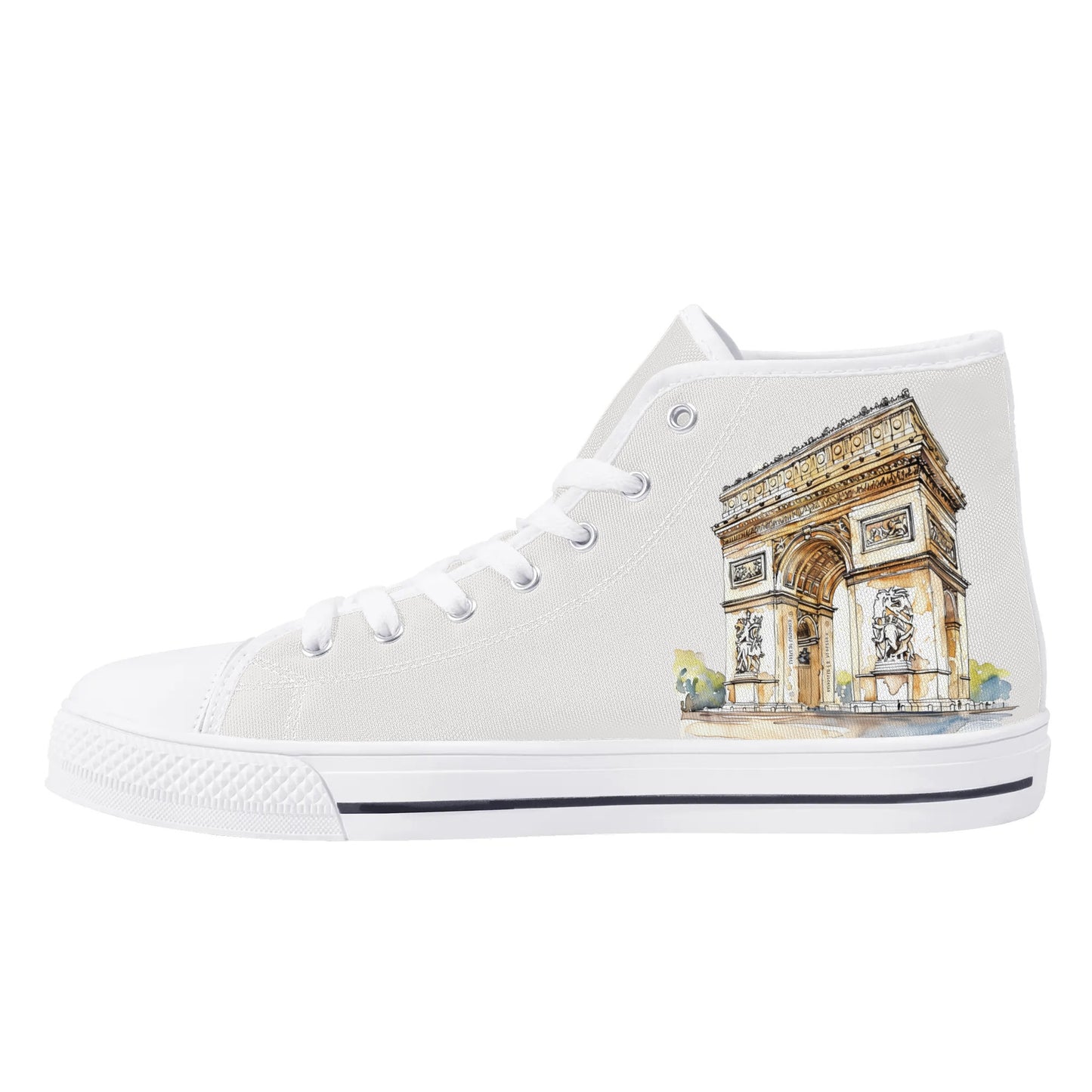 Parisian Panorama High Top Canvas Shoes - Men