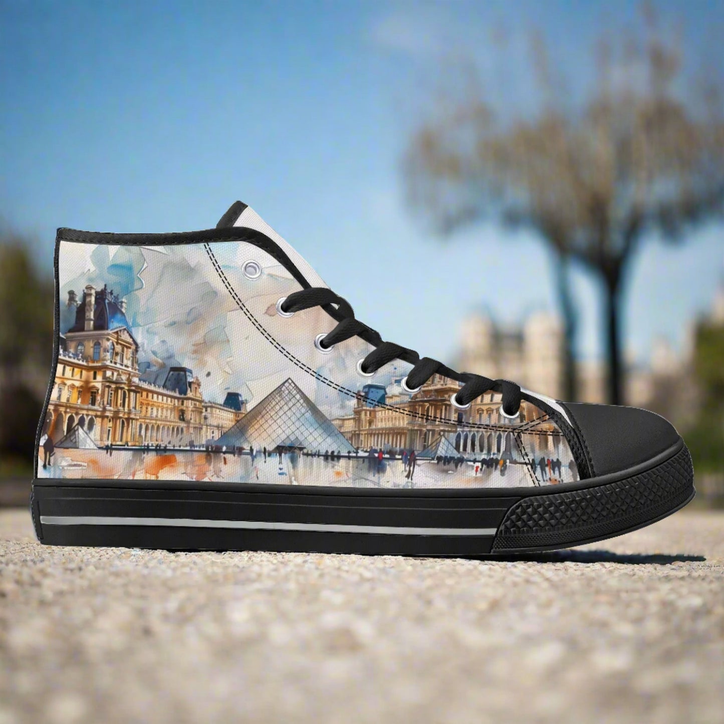 Parisian Panorama High Top Canvas Shoes - Men