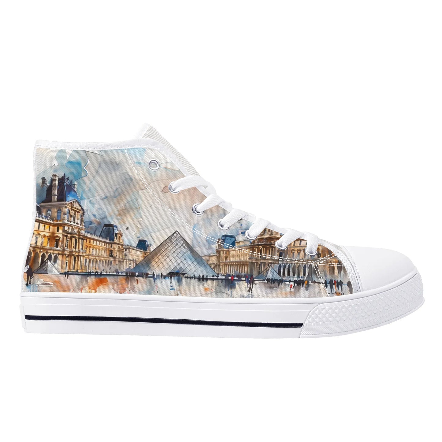 Parisian Panorama High Top Canvas Shoes - Men