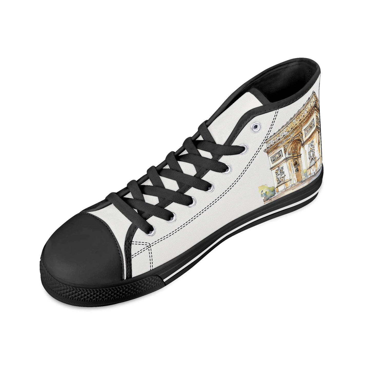 Parisian Panorama High Top Canvas Shoes - Men