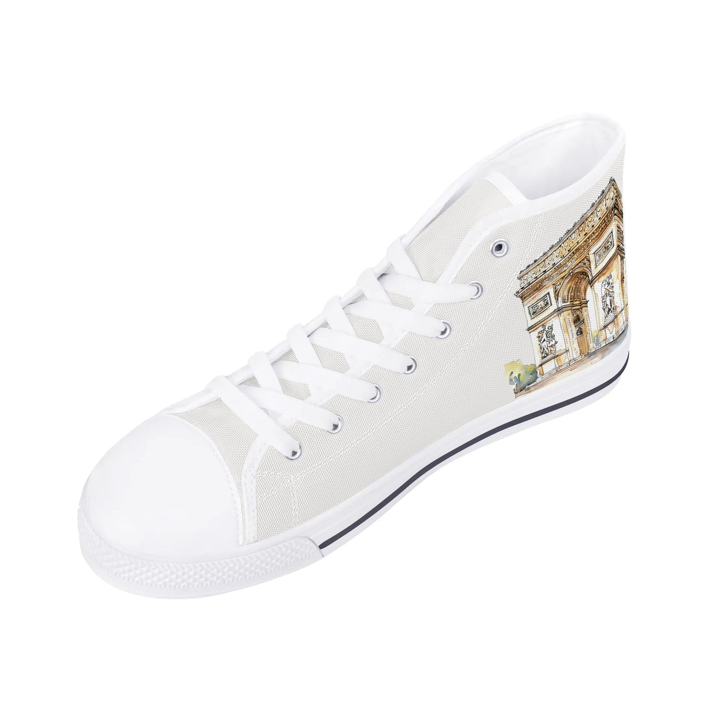 Parisian Panorama High Top Canvas Shoes - Men