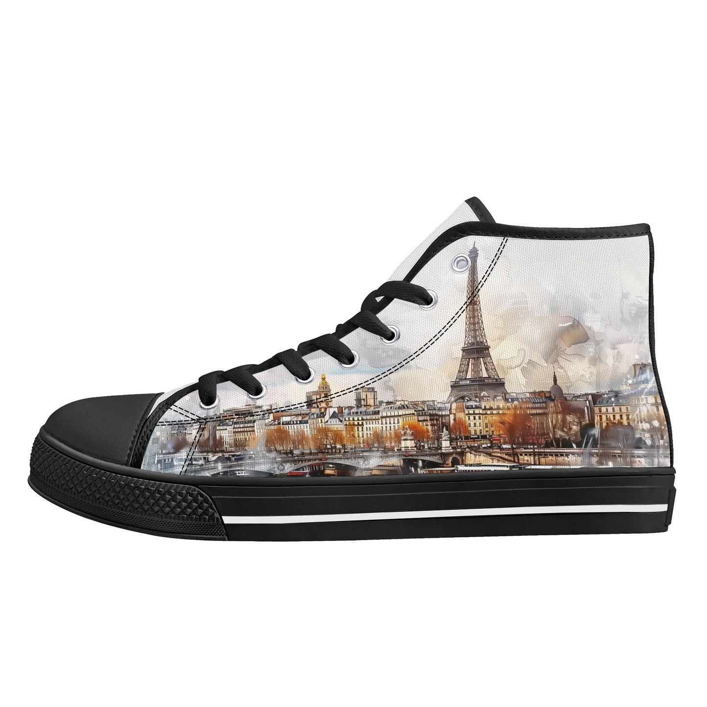 Parisian Panorama High Top Canvas Shoes - Women