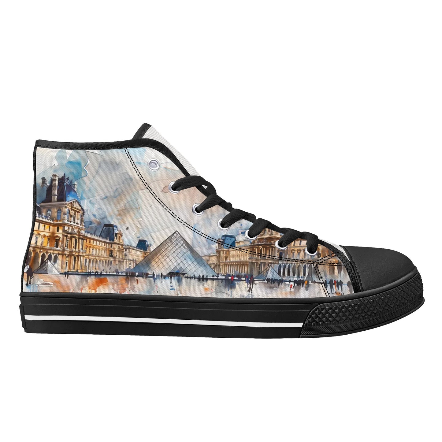 Parisian Panorama High Top Canvas Shoes - Women