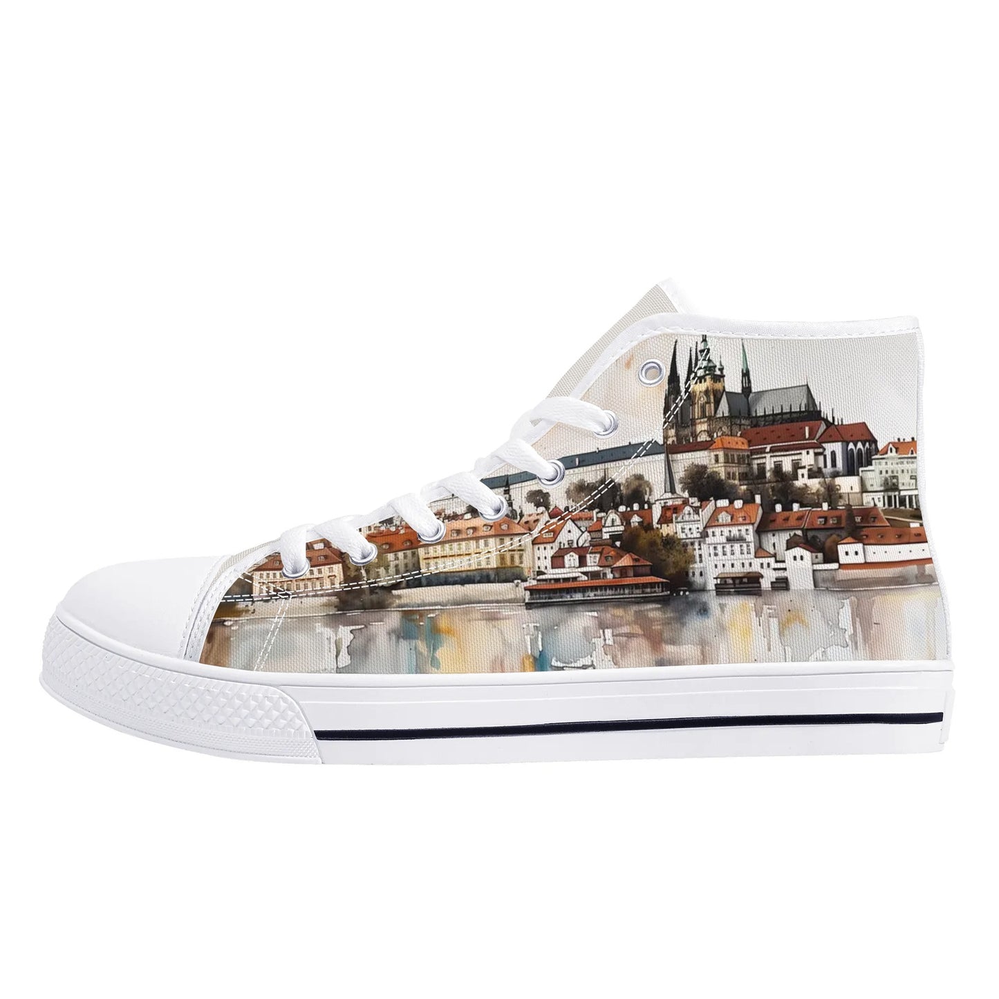 Prague Panorama High Top Canvas Shoes - Men