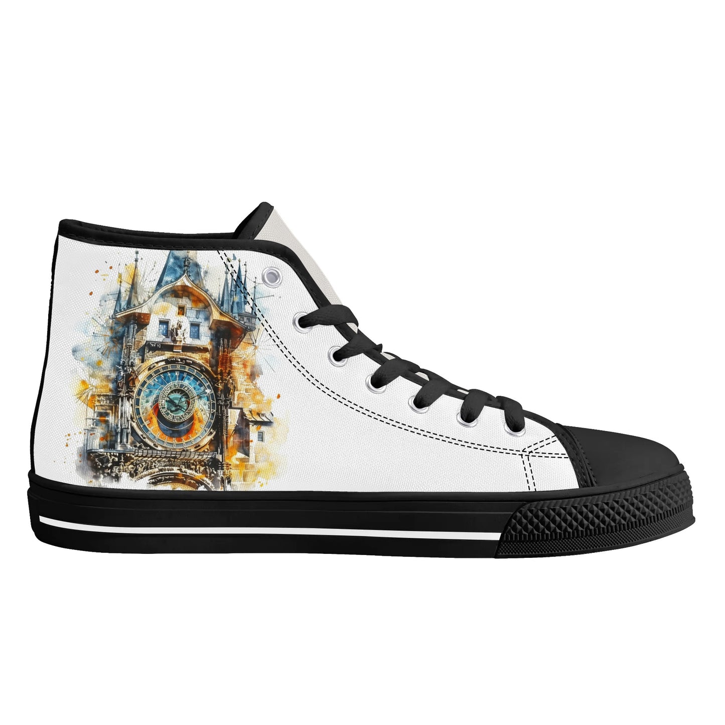Prague Panorama High Top Canvas Shoes - Men