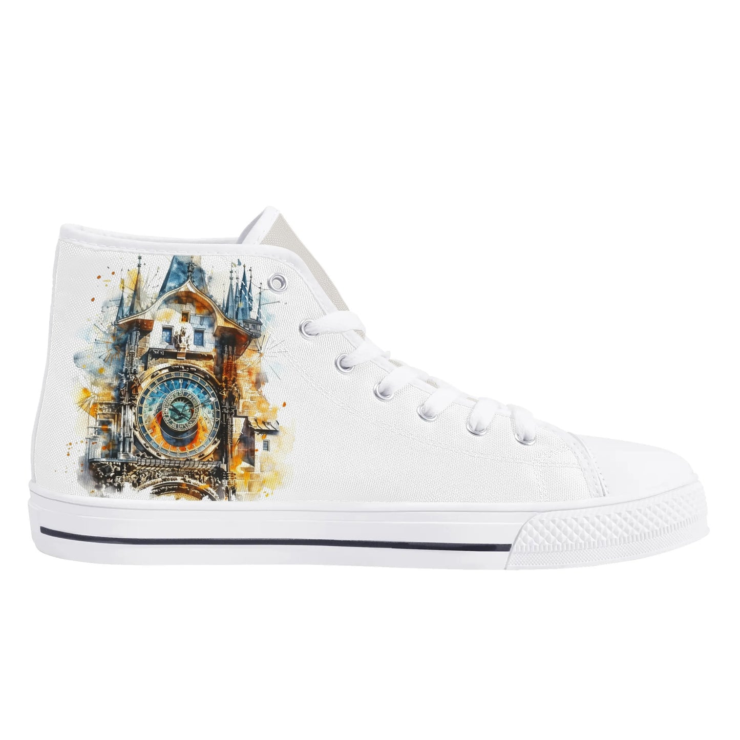 Prague Panorama High Top Canvas Shoes - Men