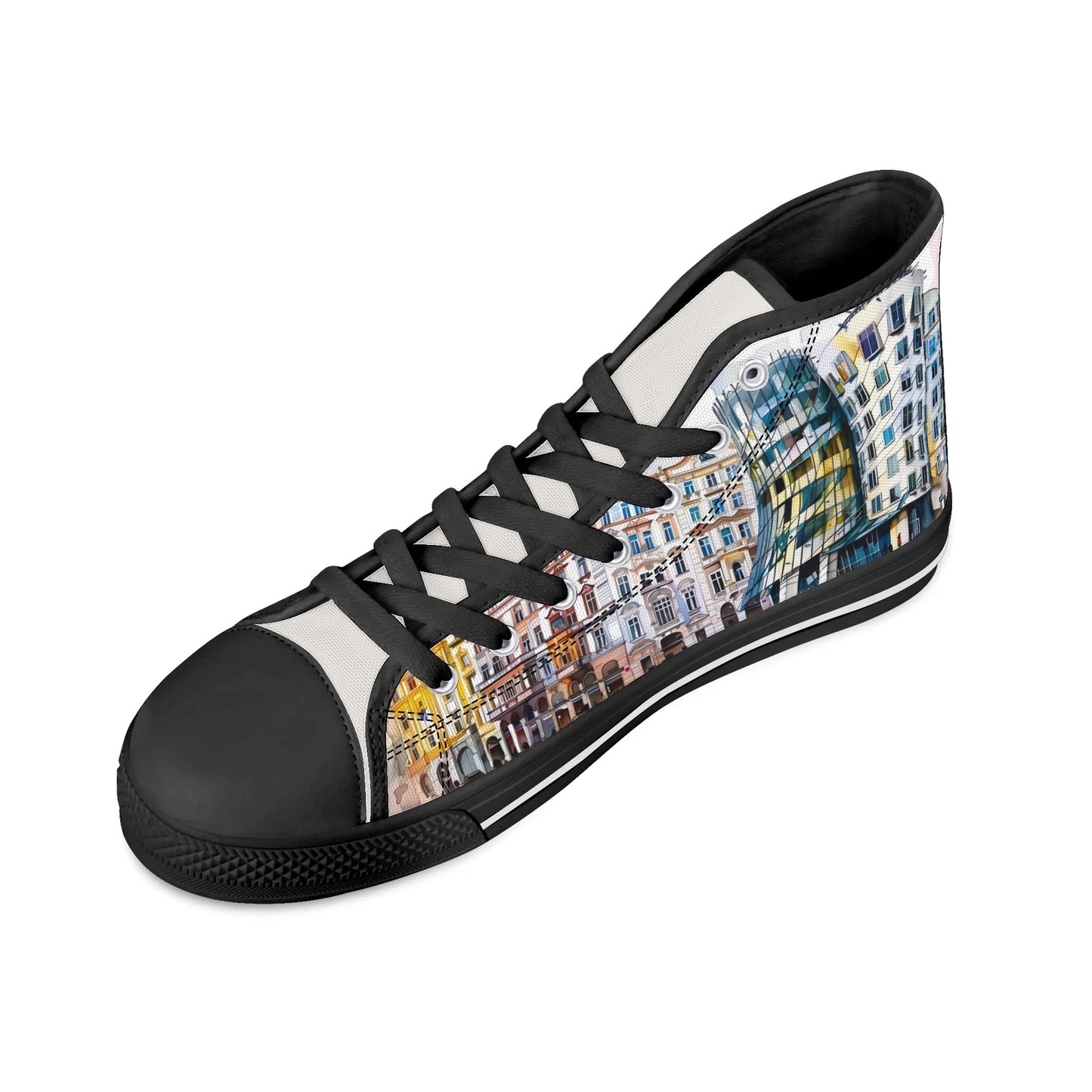 Prague Panorama High Top Canvas Shoes - Men