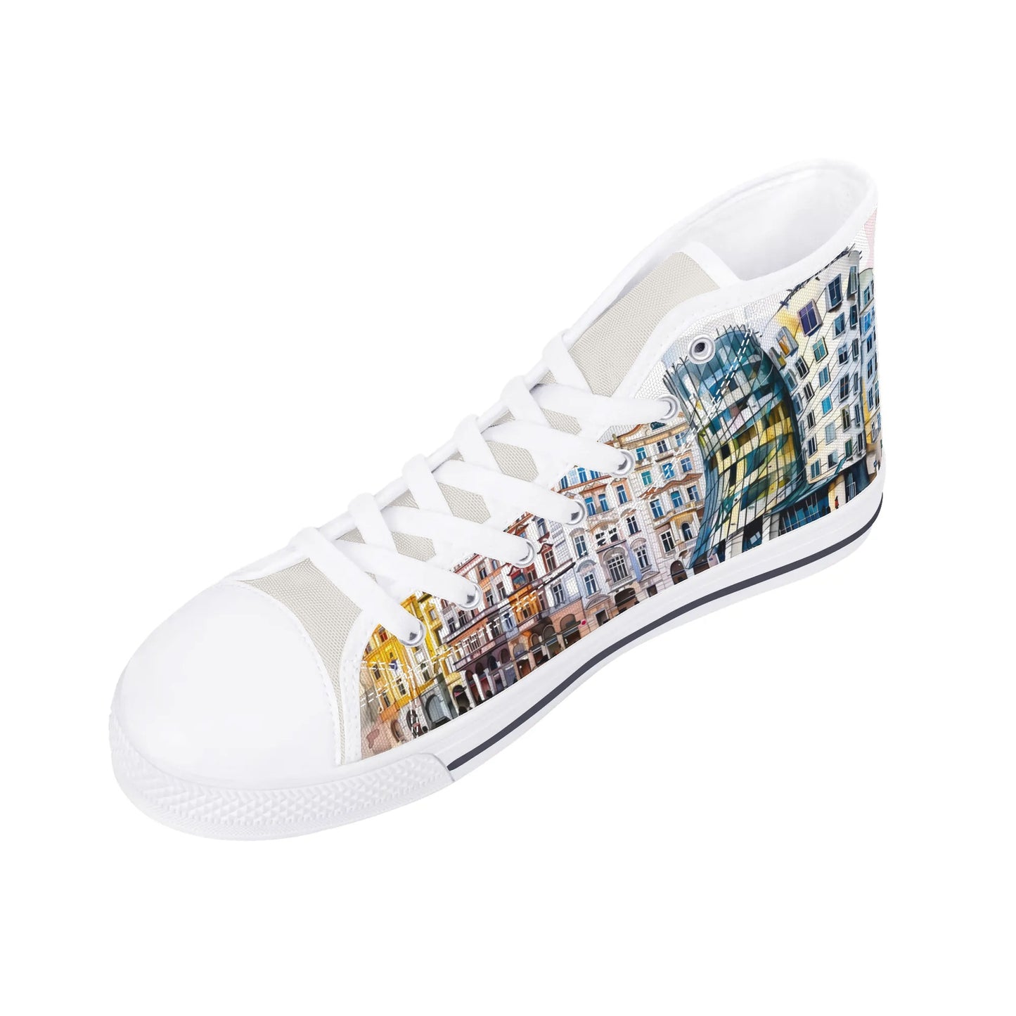 Prague Panorama High Top Canvas Shoes - Men