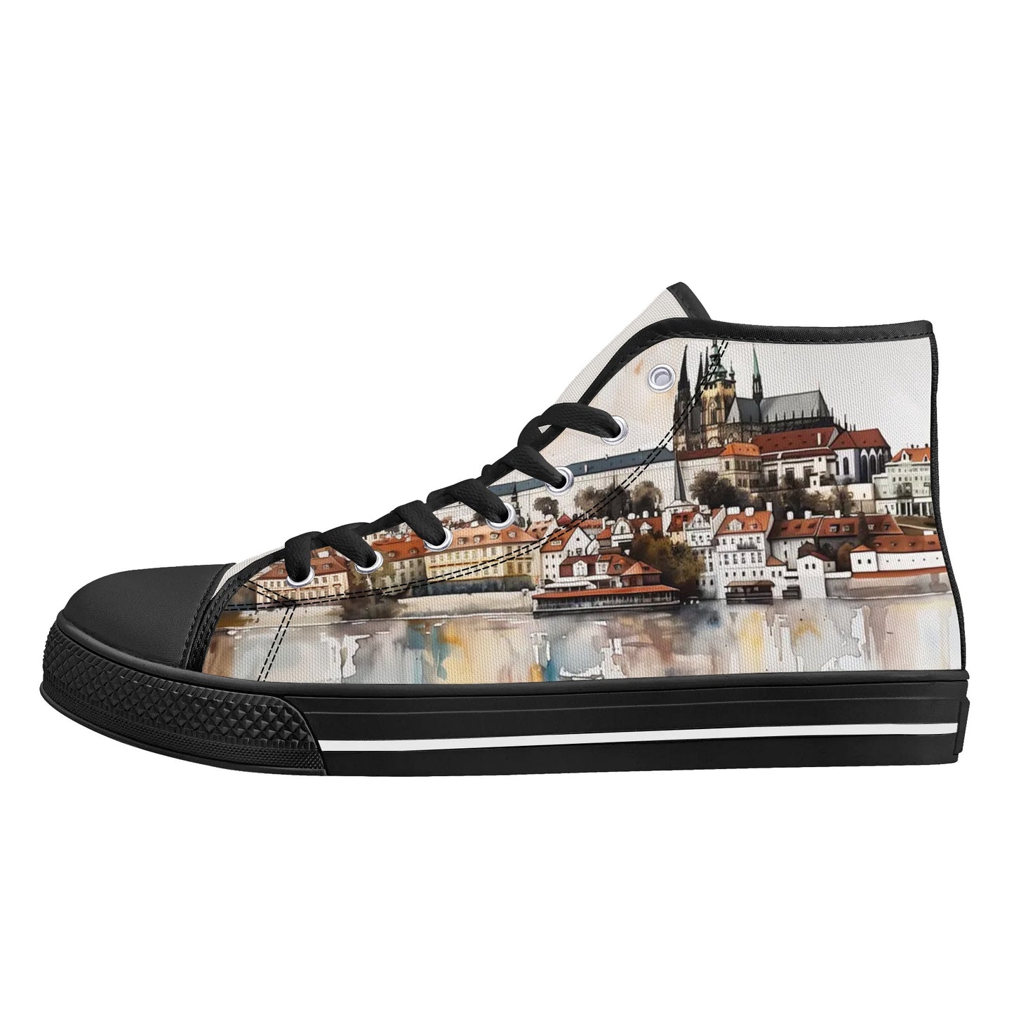 Prague Panorama High Top Canvas Shoes - Men