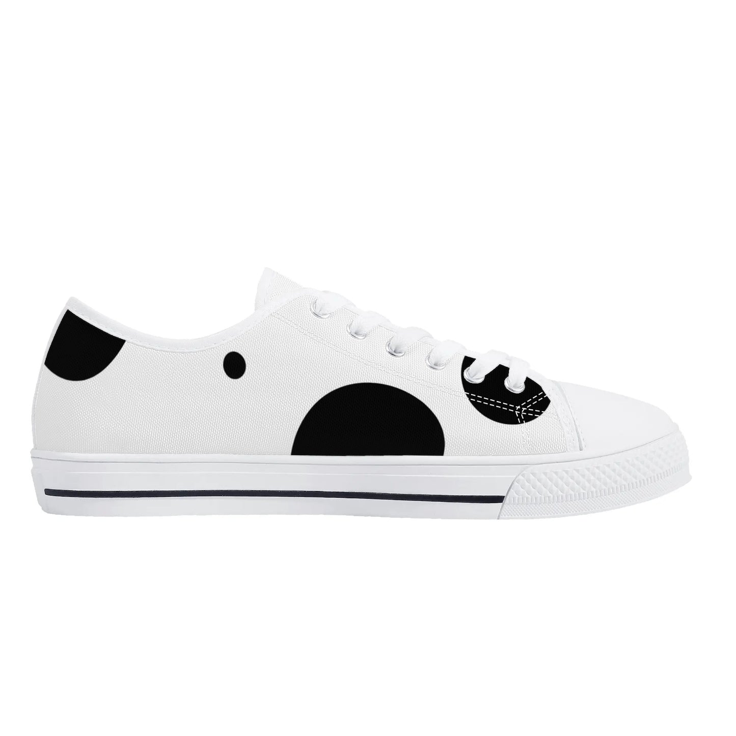 Dotty Chic Low Top Canvas Shoes - Women