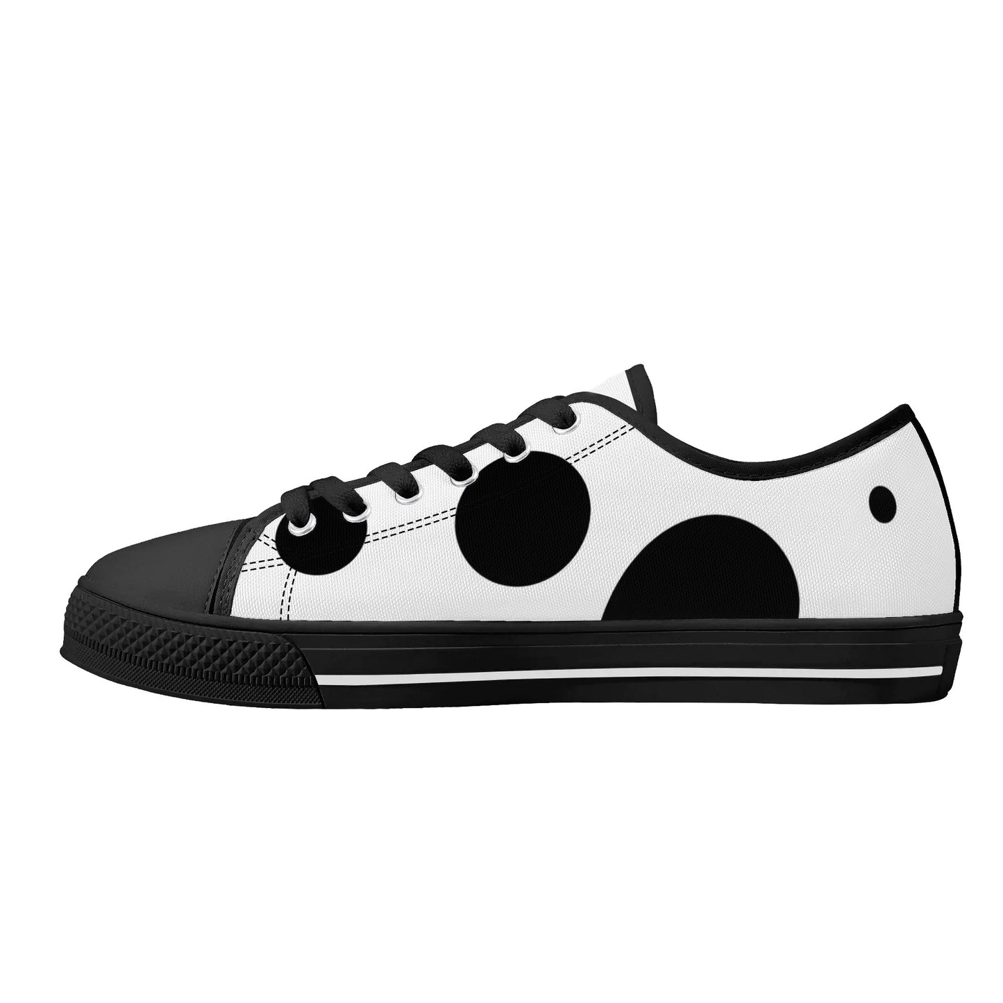 Dotty Chic Low Top Canvas Shoes - Women