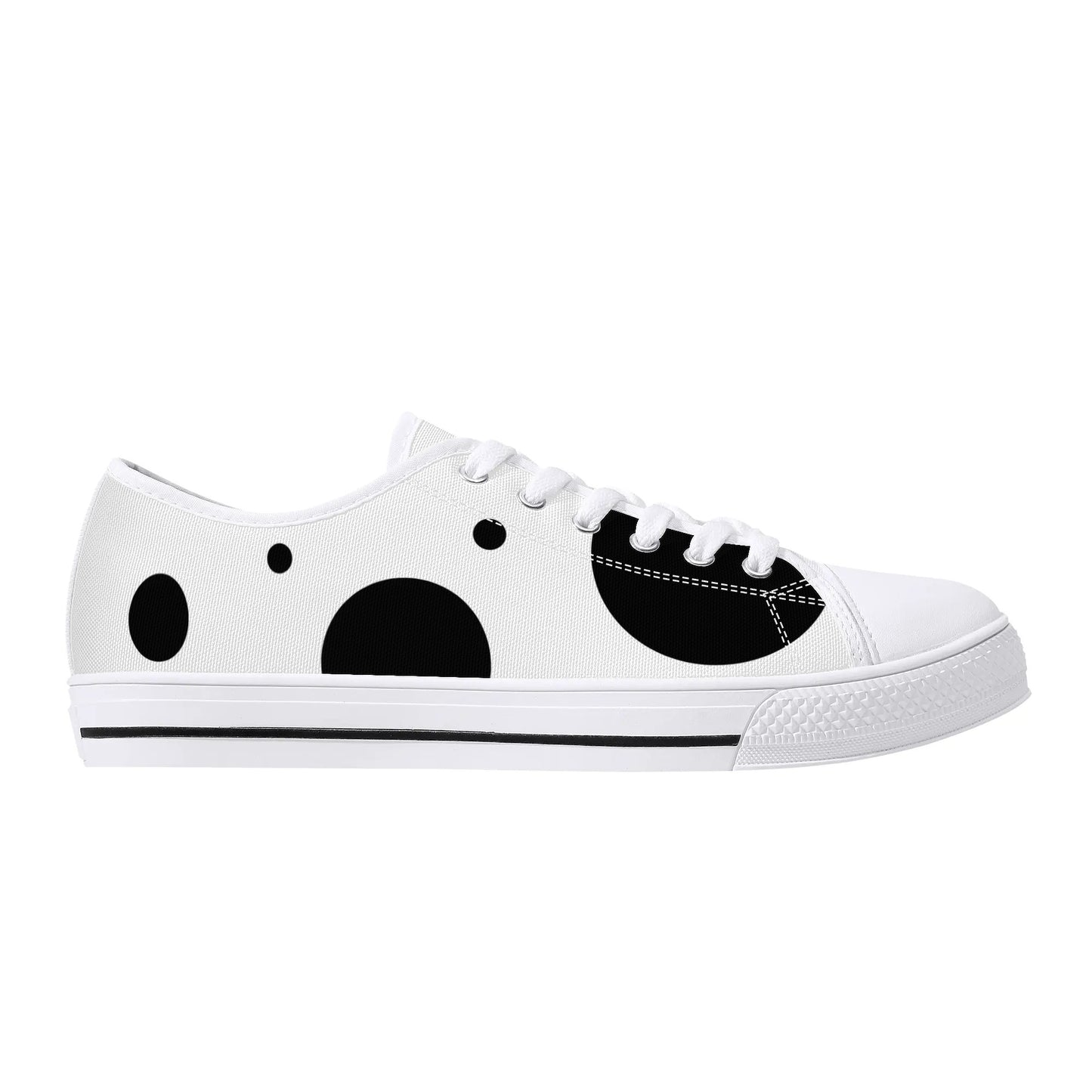 Dotty Chic Low Top Canvas Shoes - Women