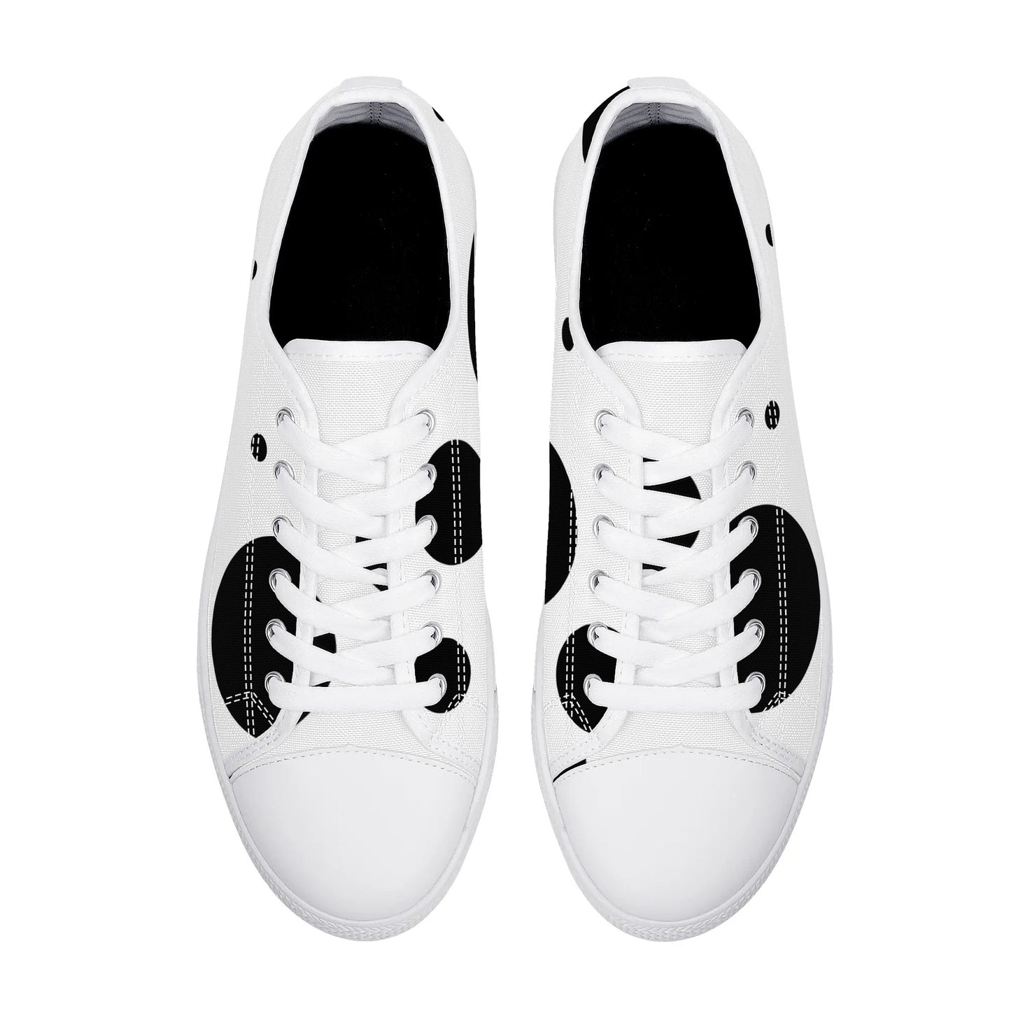 Dotty Chic Low Top Canvas Shoes - Women