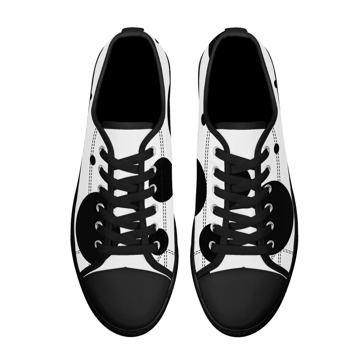 Dotty Chic Low Top Canvas Shoes - Women