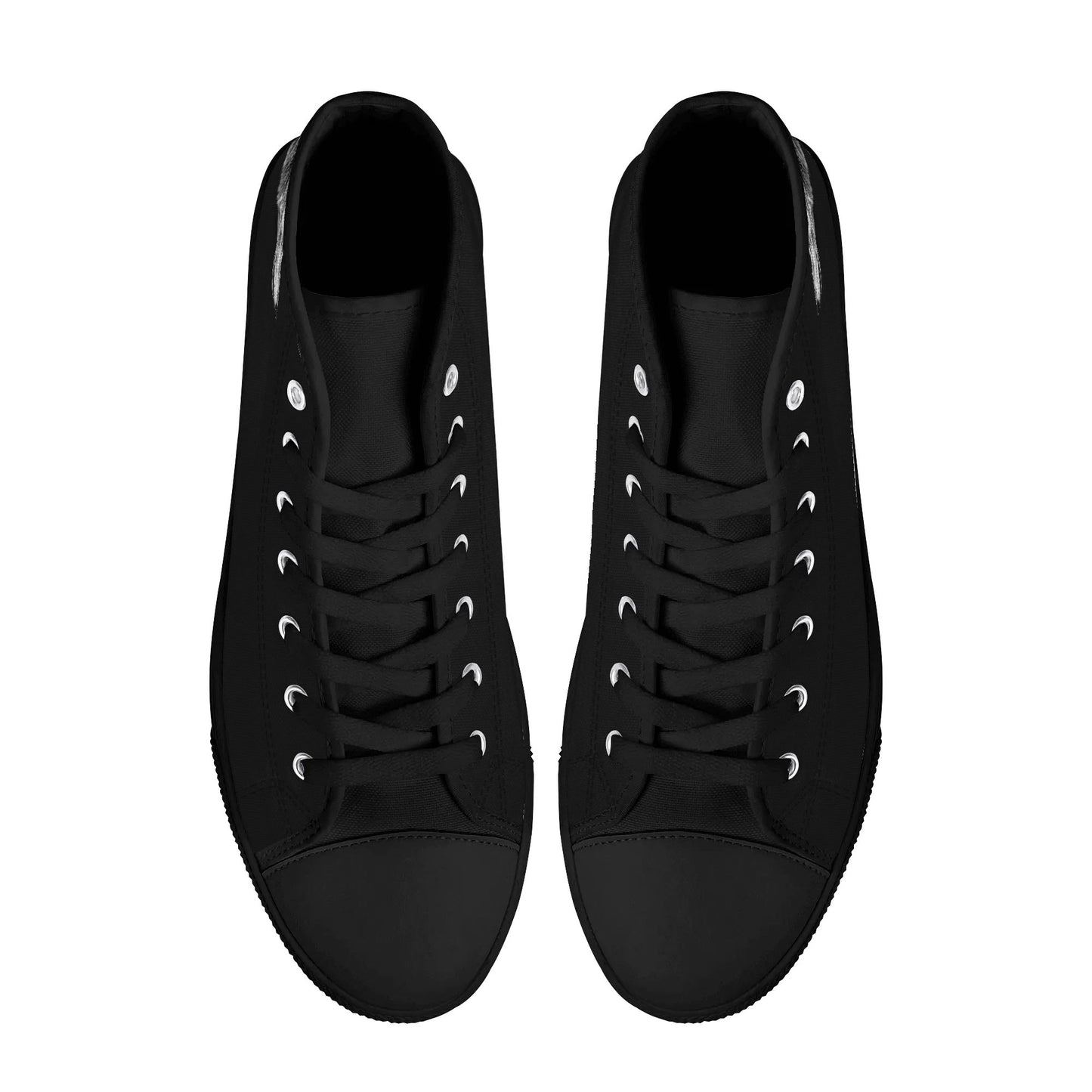 Wolf Whisper Minimal High Top Canvas Shoes - Men