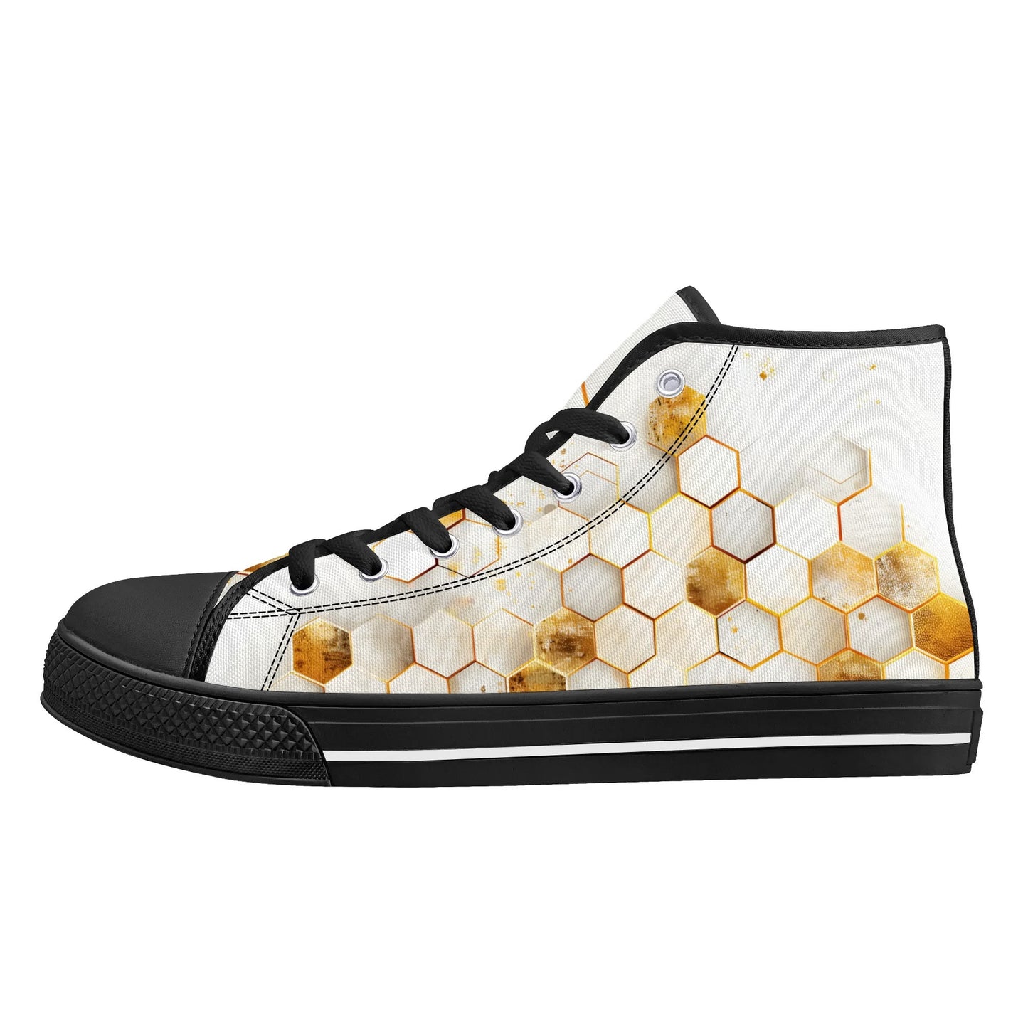 Golden Hive High Top Canvas Shoes - Women