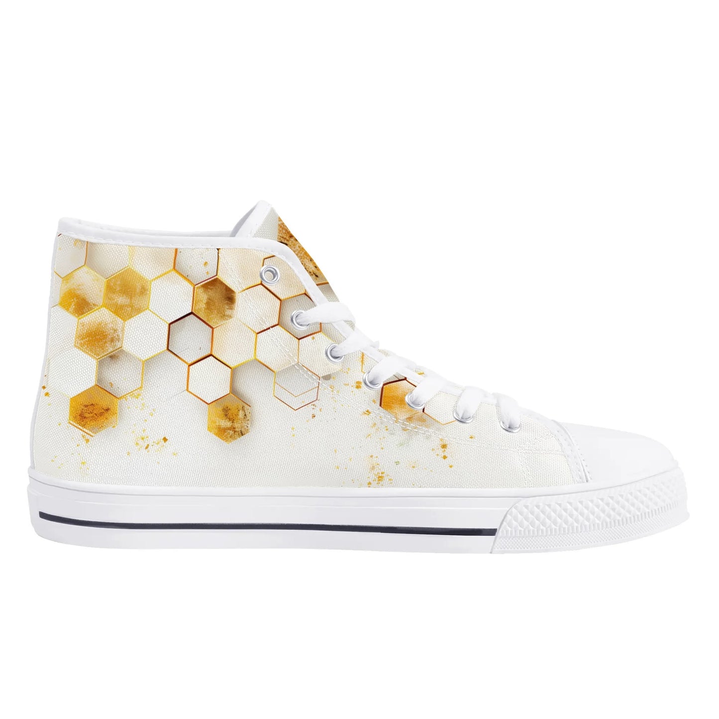Golden Hive High Top Canvas Shoes - Women