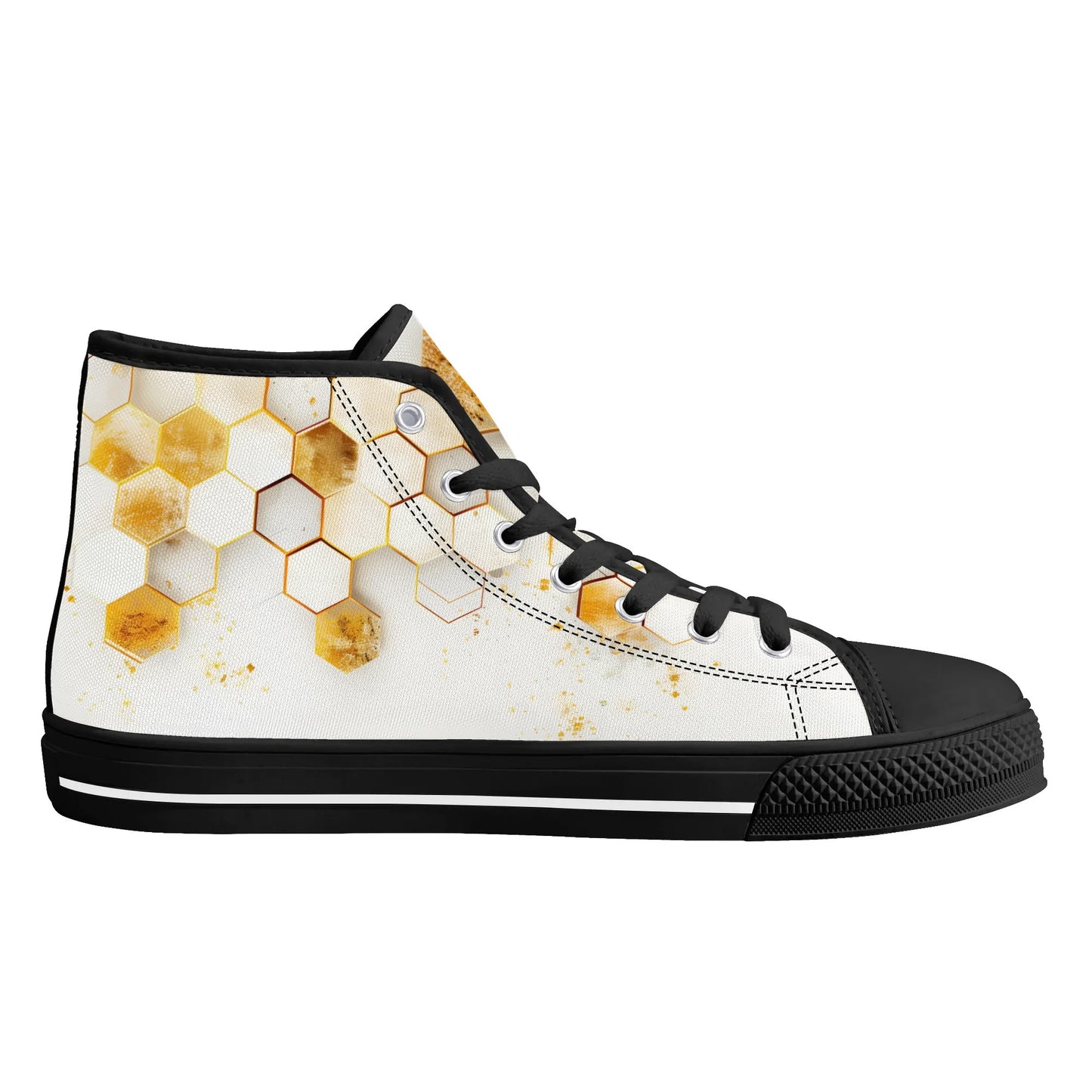 Golden Hive High Top Canvas Shoes - Women
