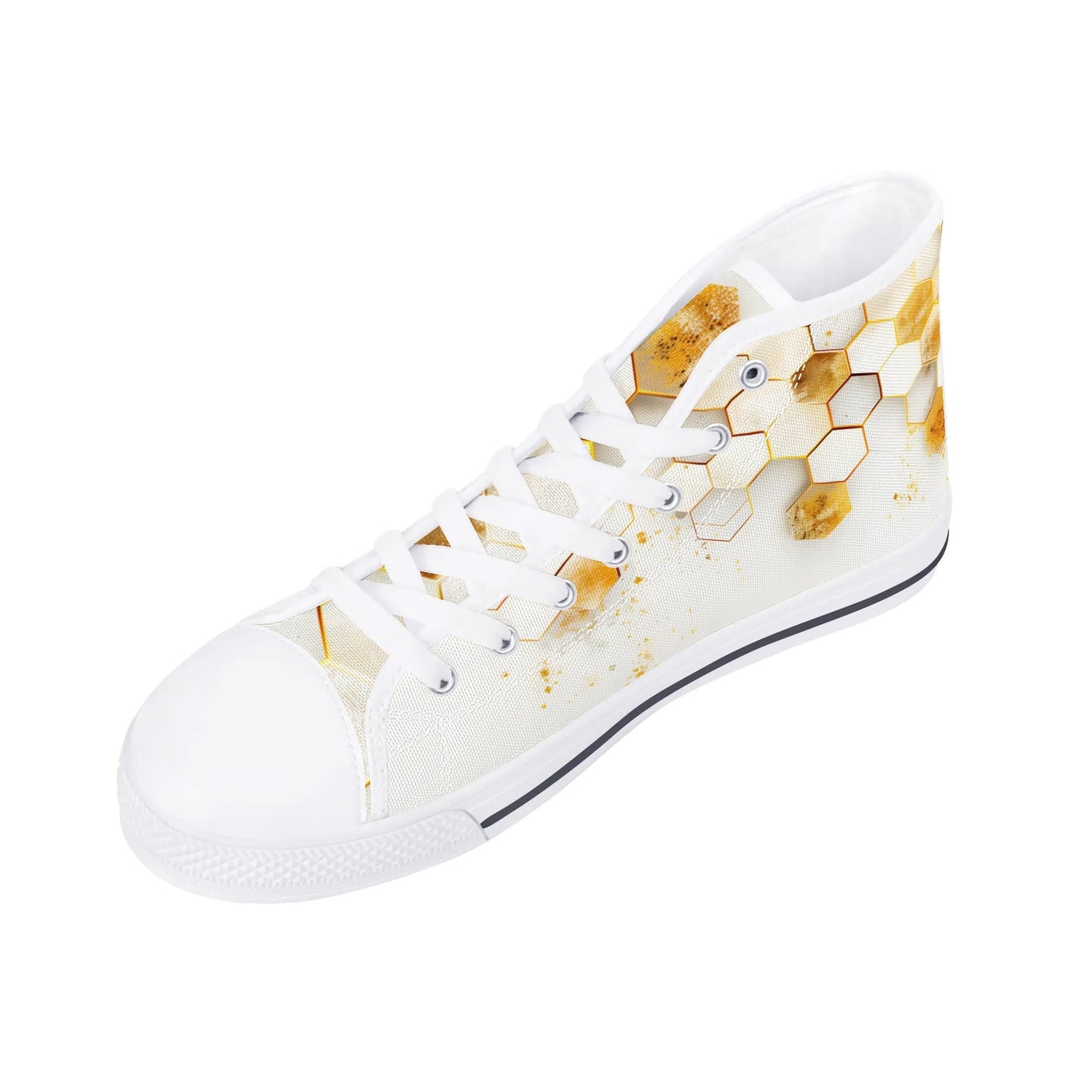Golden Hive High Top Canvas Shoes - Women