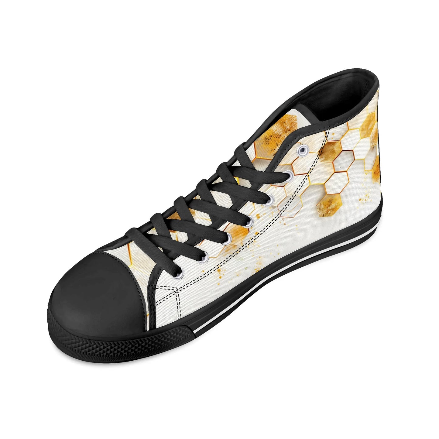 Golden Hive High Top Canvas Shoes - Women