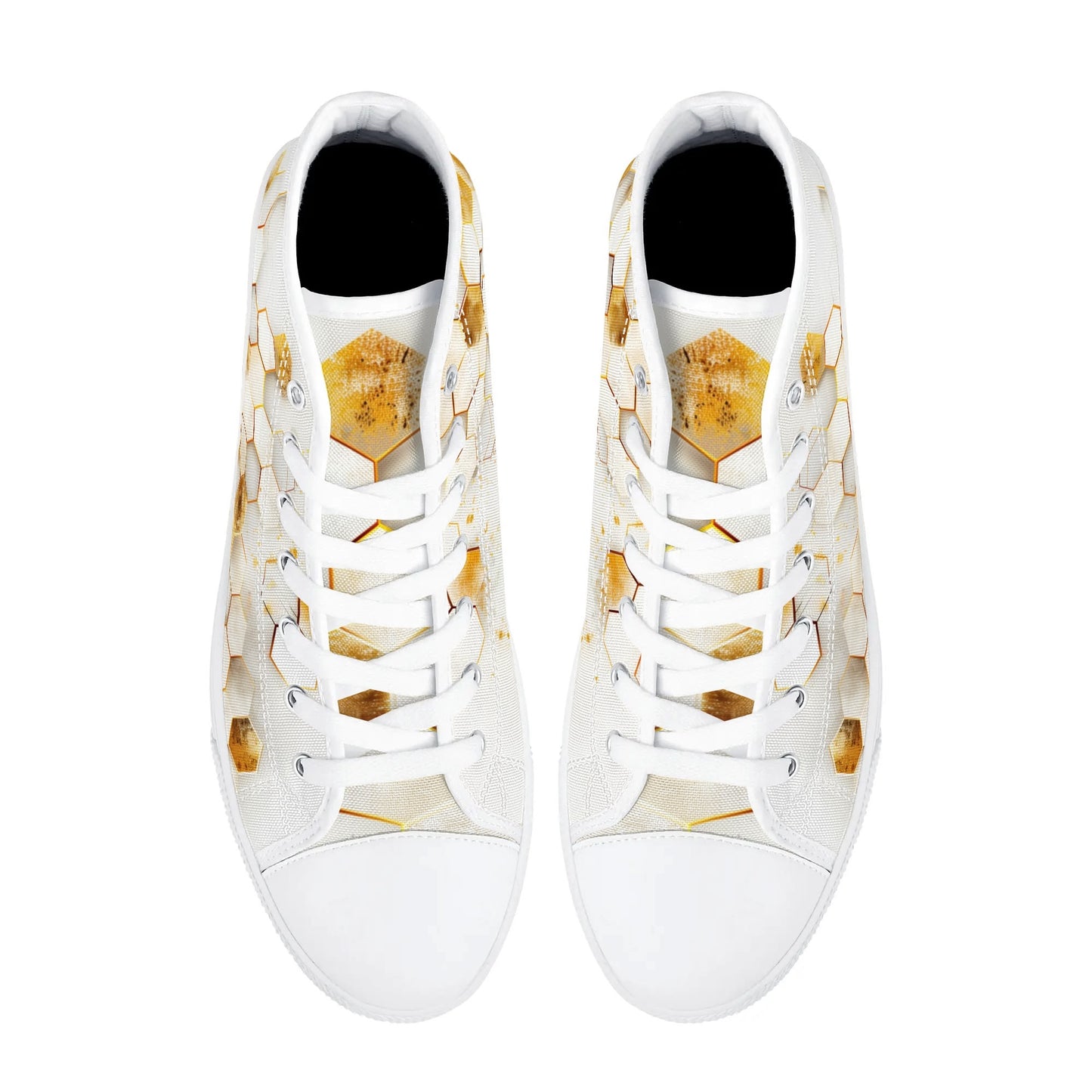 Golden Hive High Top Canvas Shoes - Women