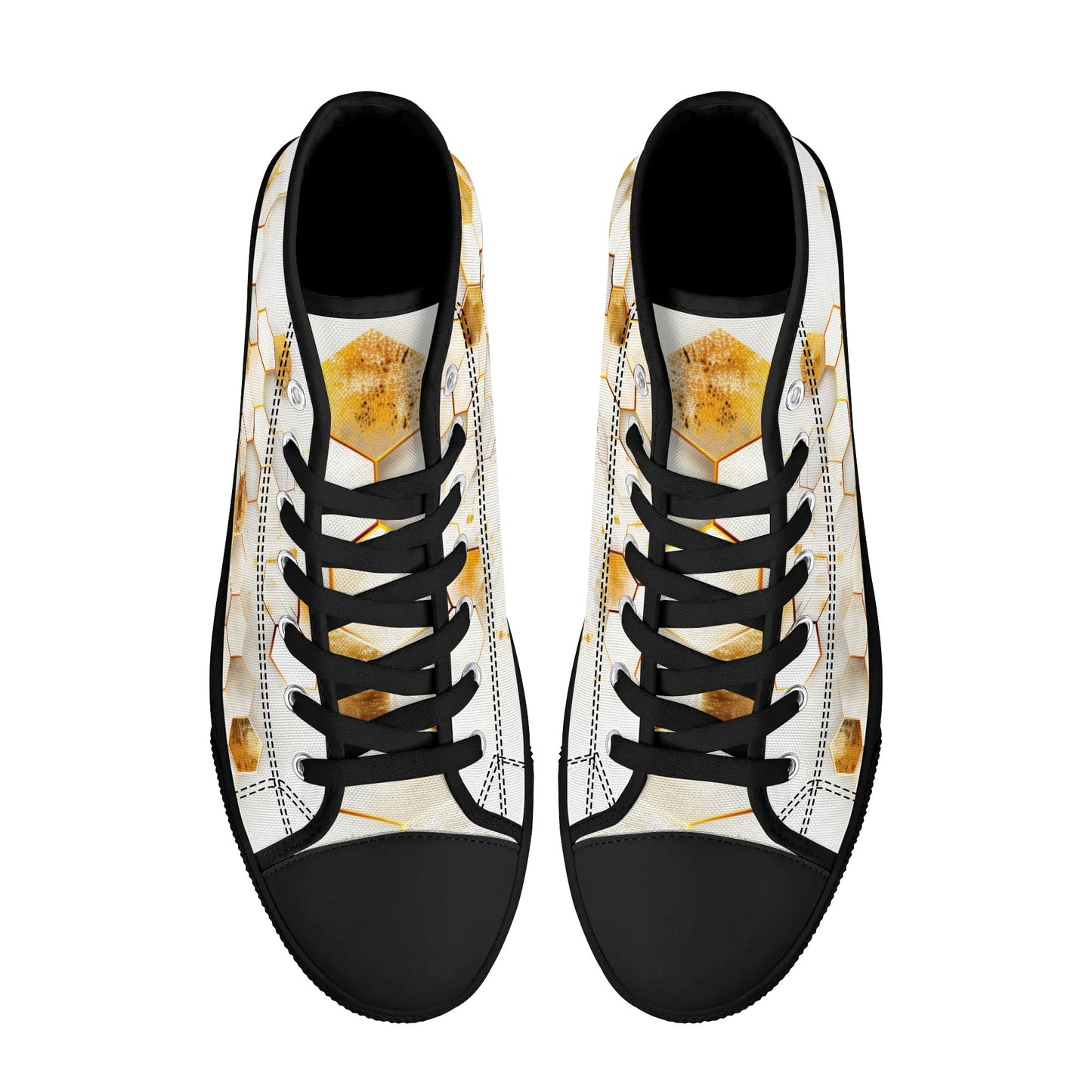 Golden Hive High Top Canvas Shoes - Women
