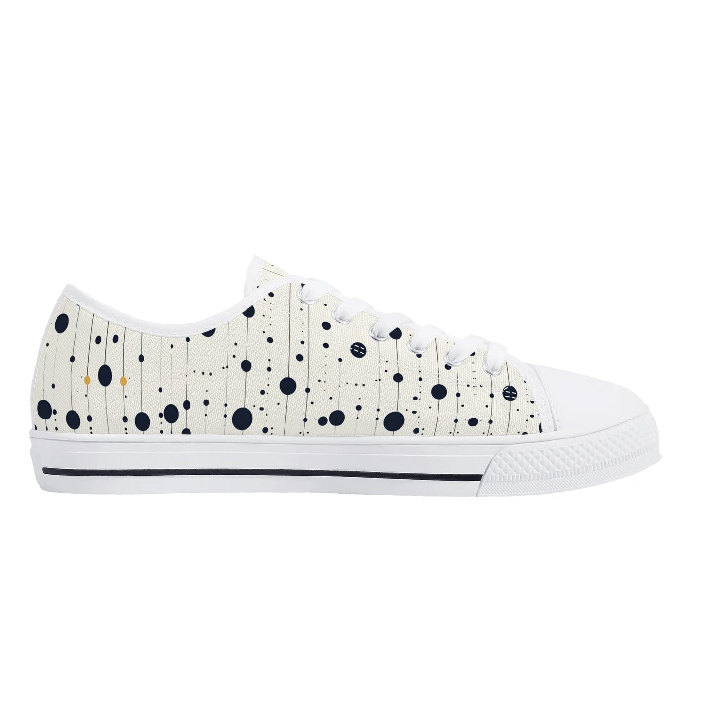 Astro Polka Low Top Canvas Shoes - Women