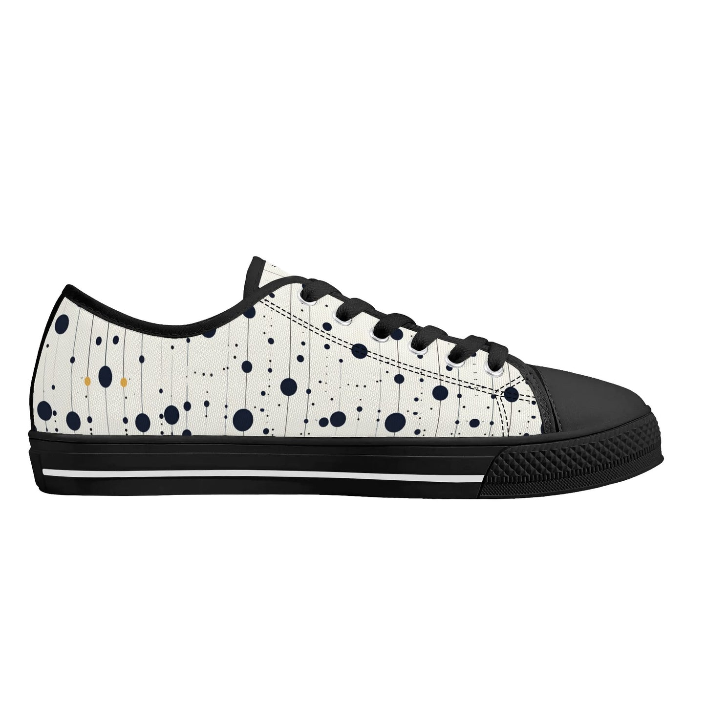 Astro Polka Low Top Canvas Shoes - Women