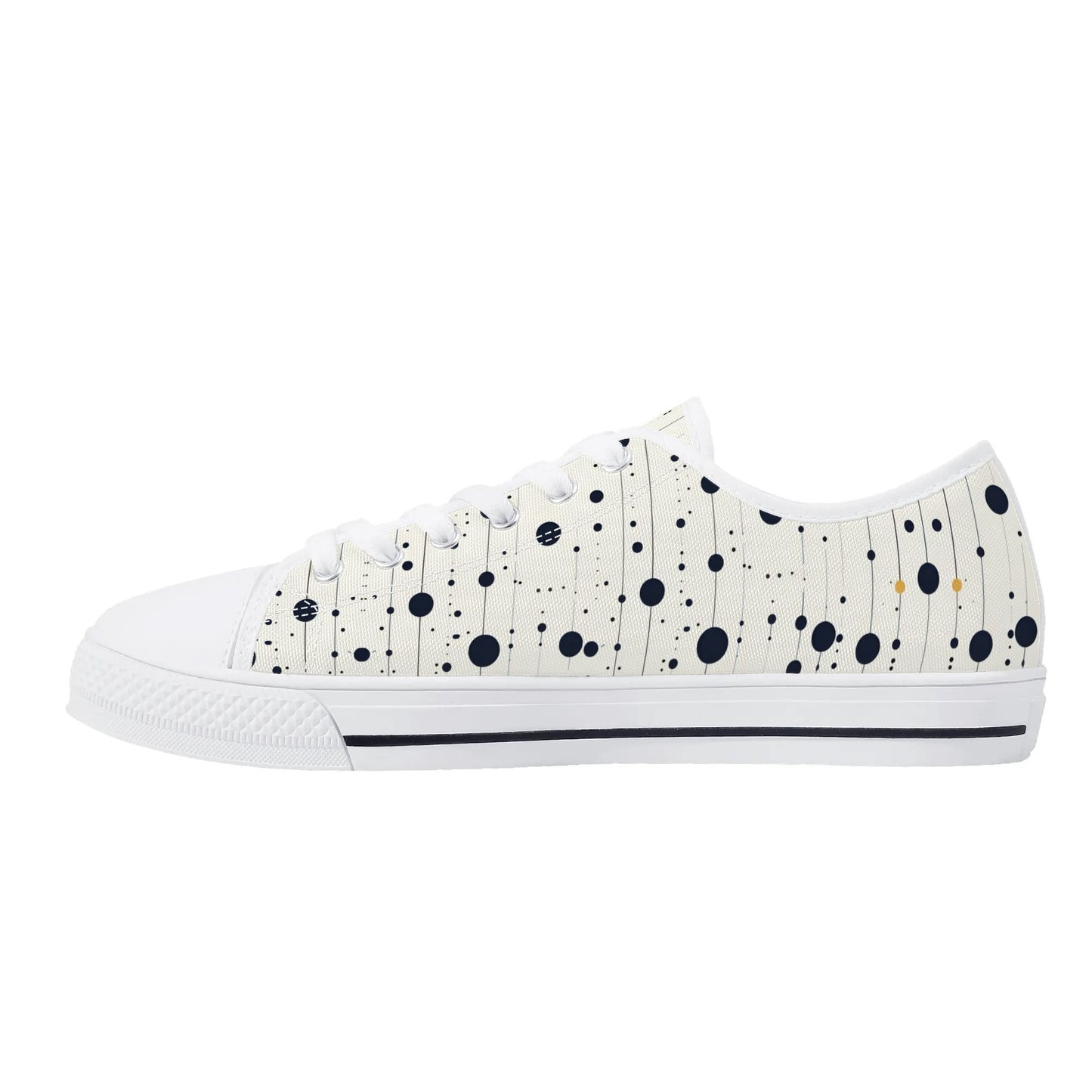 Astro Polka Low Top Canvas Shoes - Women