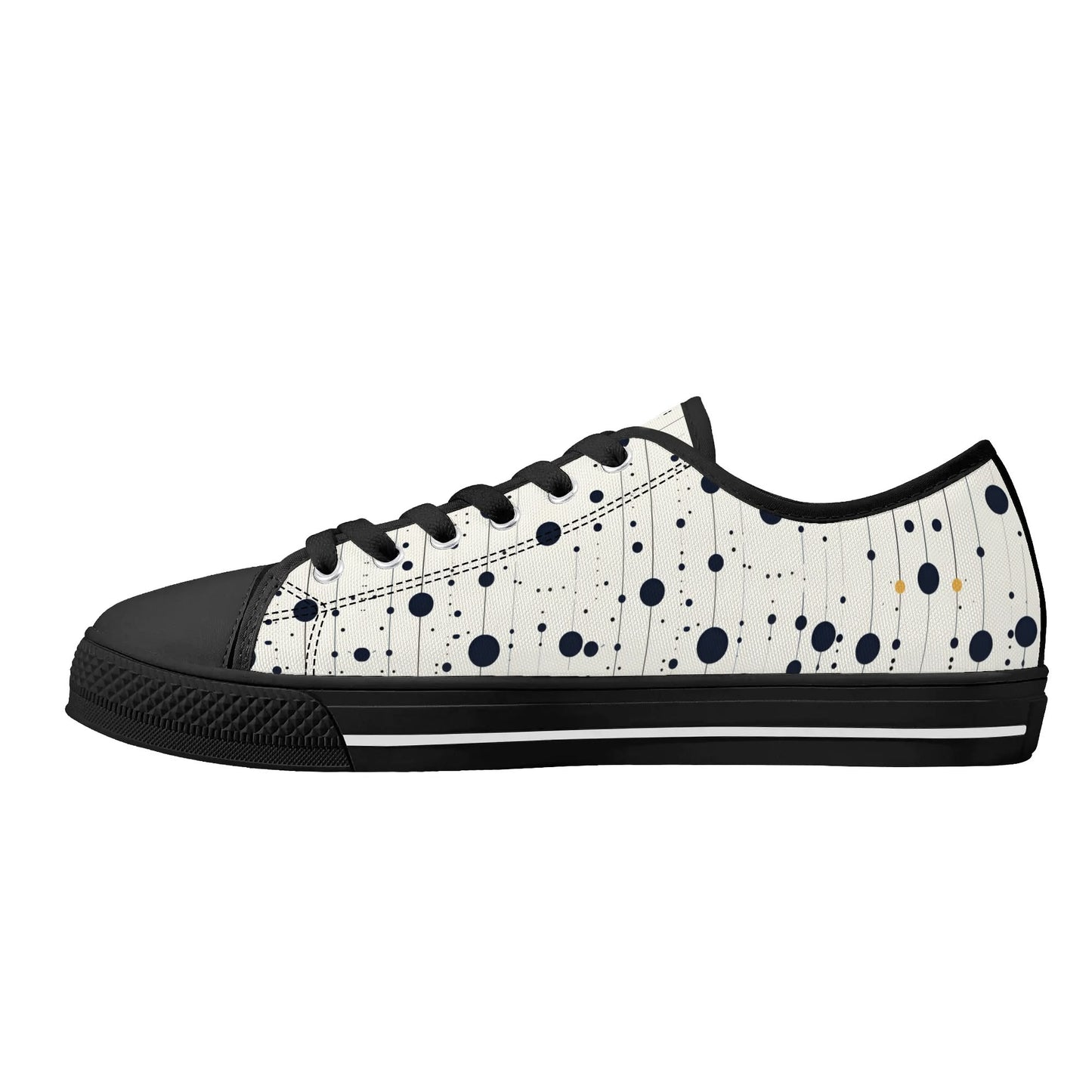 Astro Polka Low Top Canvas Shoes - Women