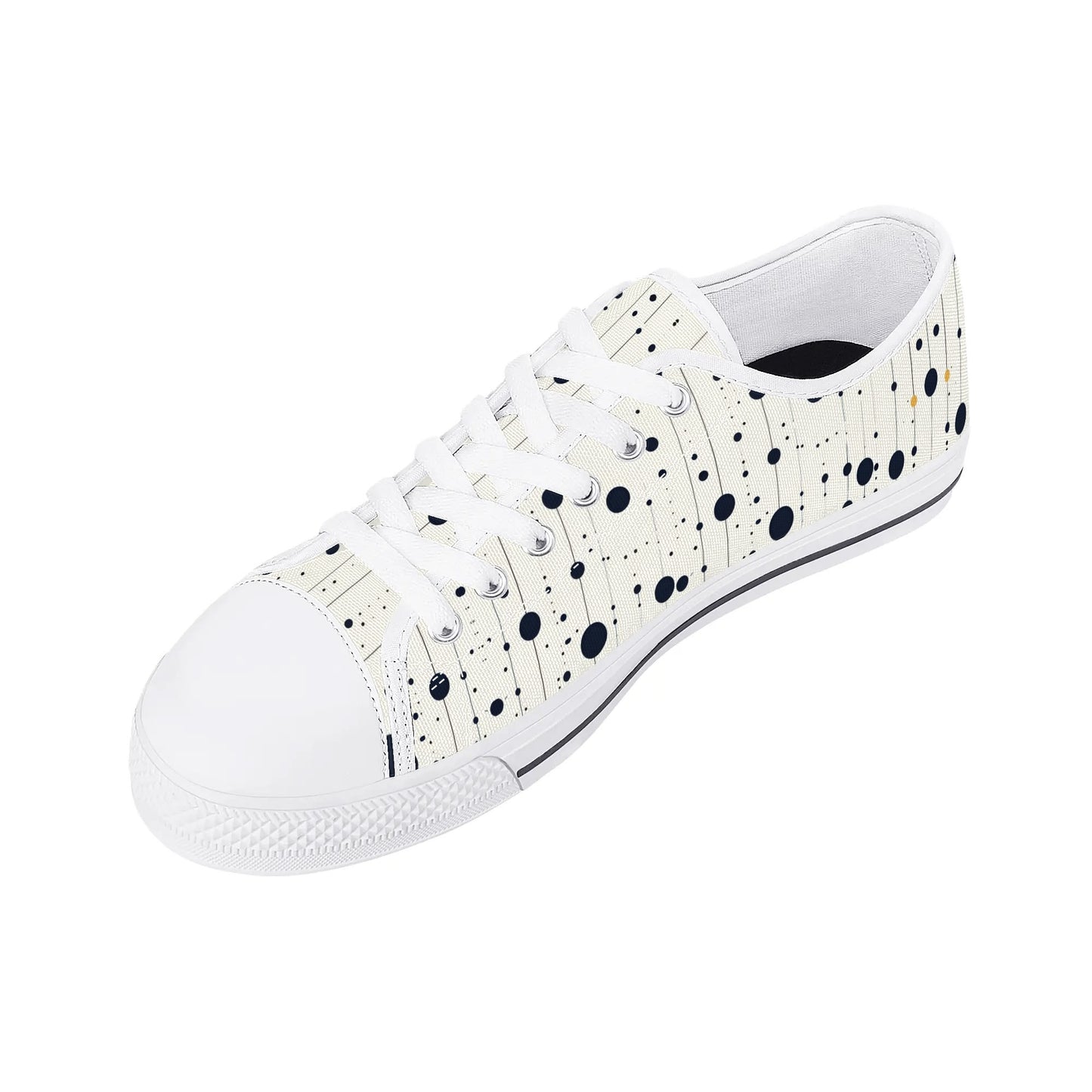 Astro Polka Low Top Canvas Shoes - Women