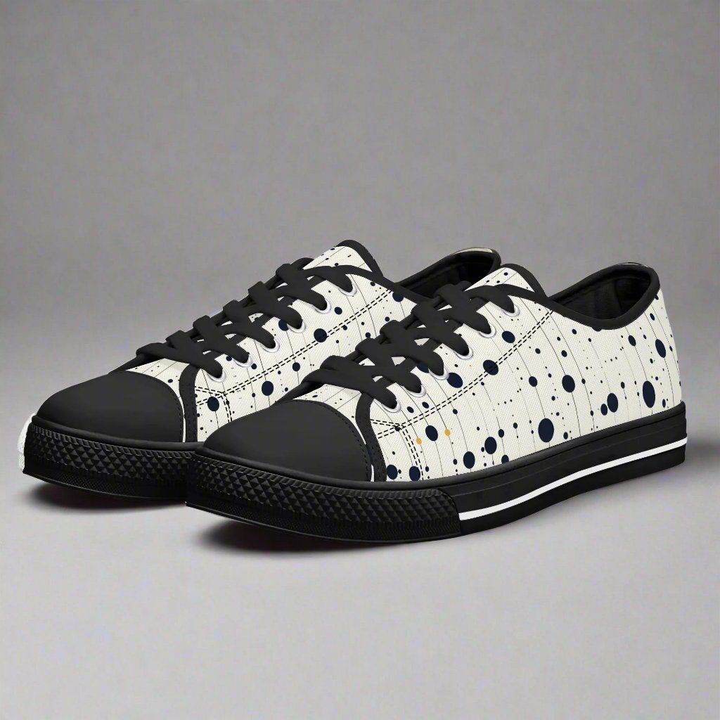 Astro Polka Low Top Canvas Shoes - Women