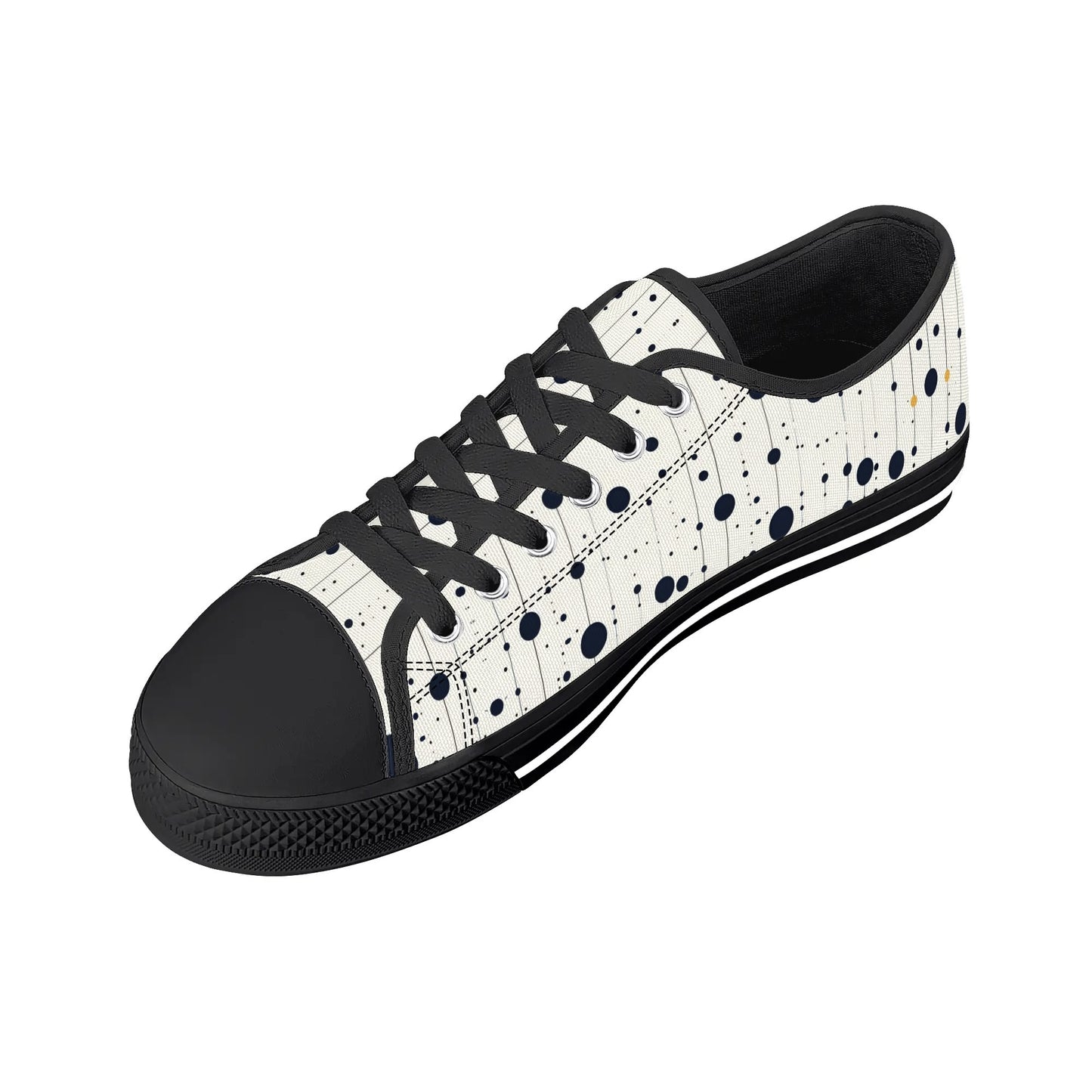 Astro Polka Low Top Canvas Shoes - Women