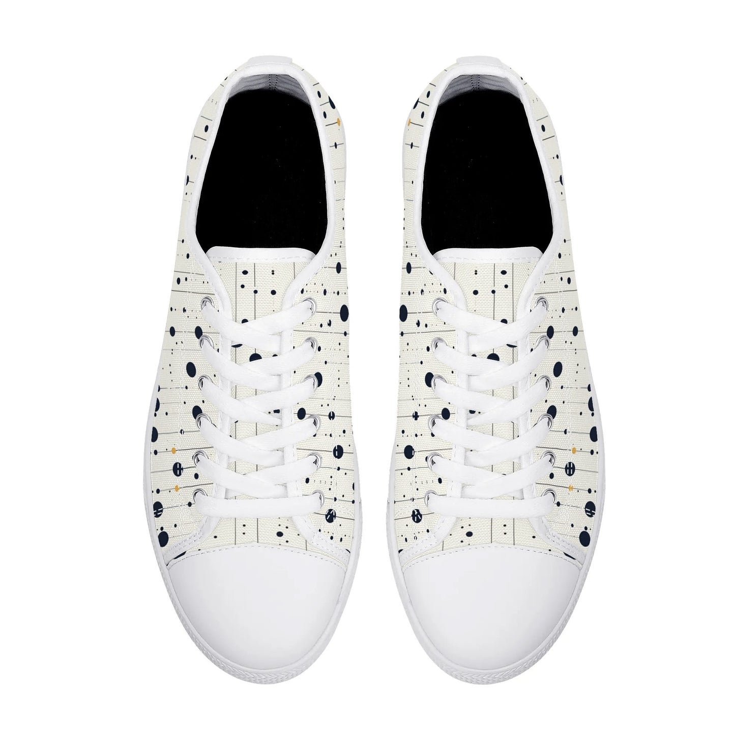 Astro Polka Low Top Canvas Shoes - Women